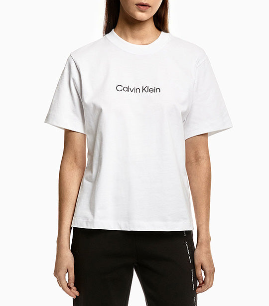 Calvin klein plain white t shirt women's best sale