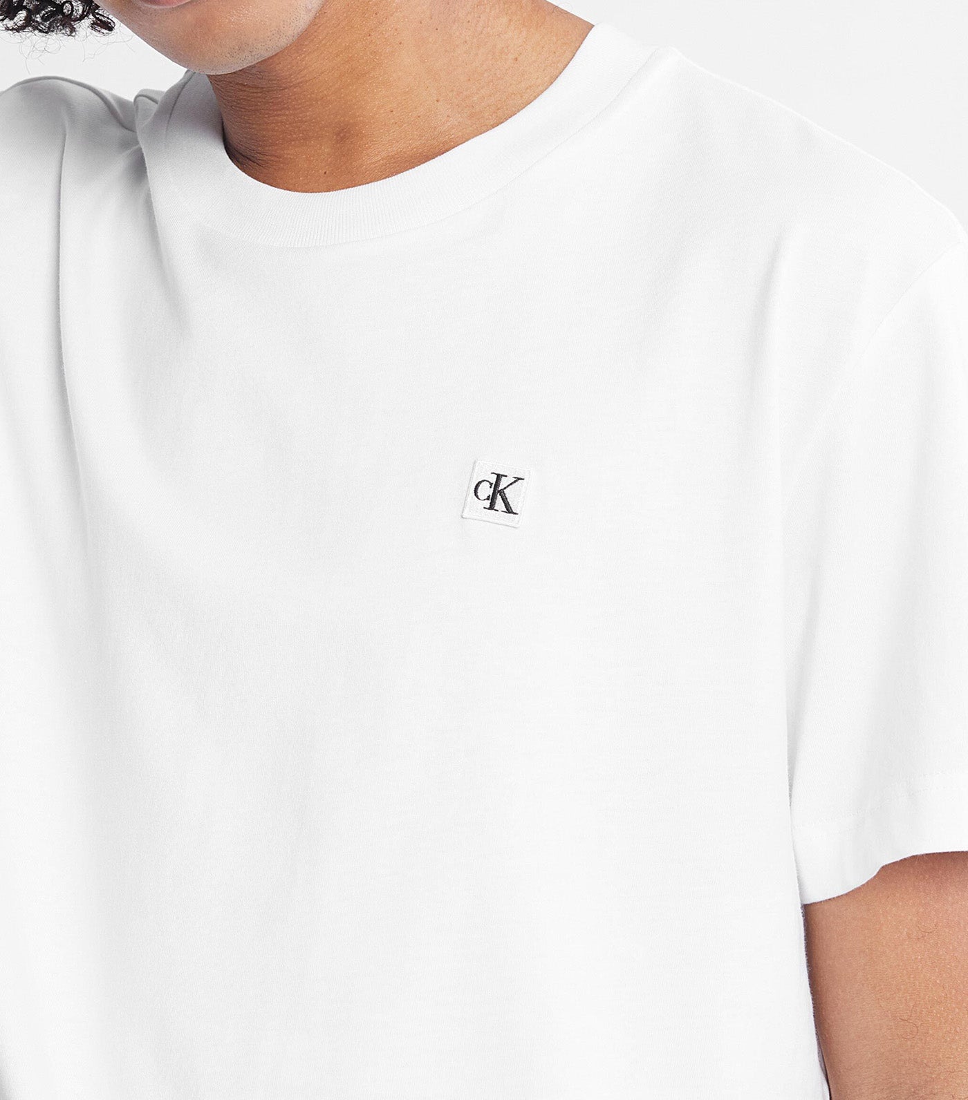 Badge Logo Crew Neck Tee Bright White