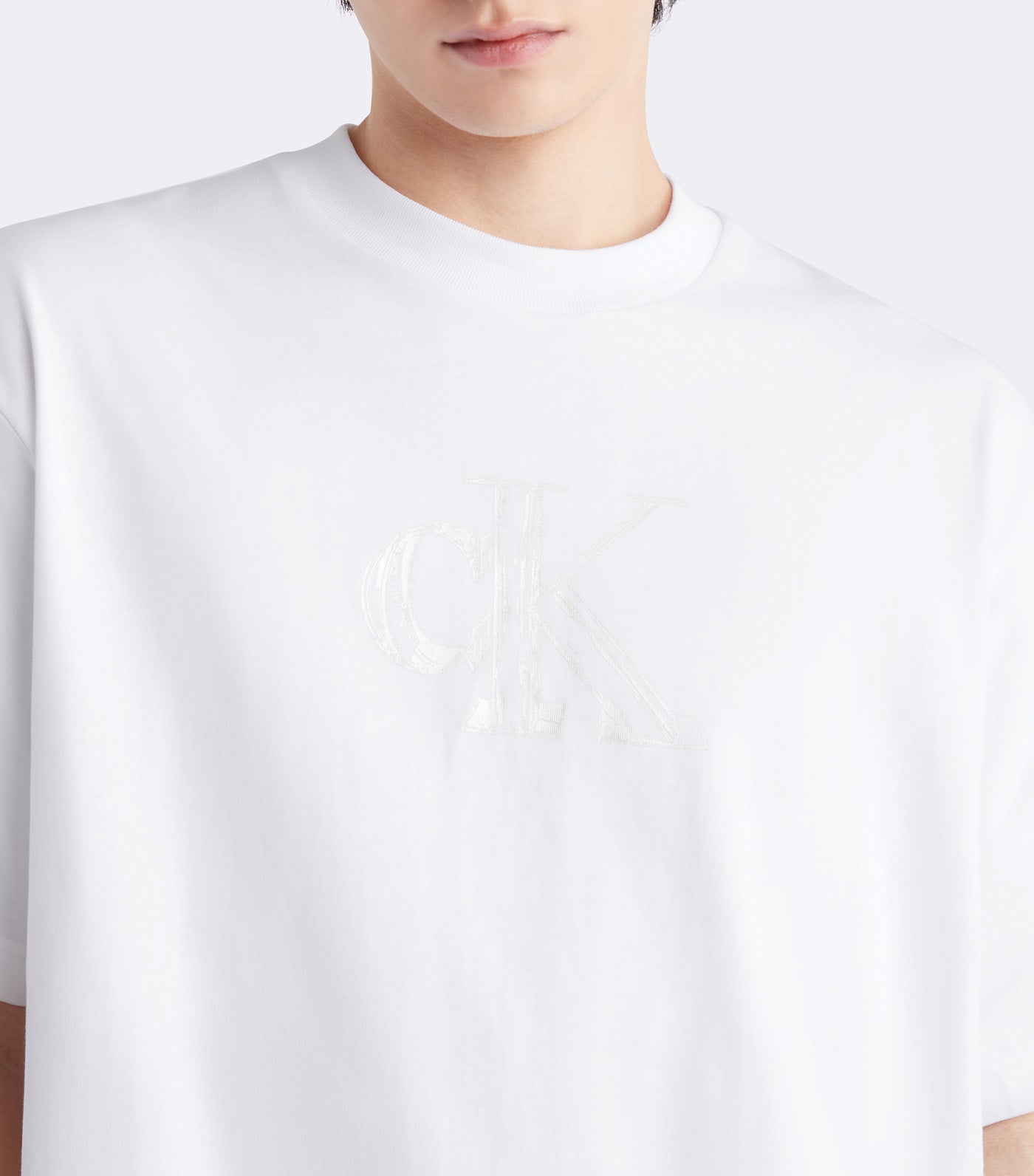 Relaxed Fit Logo Tee Bright White