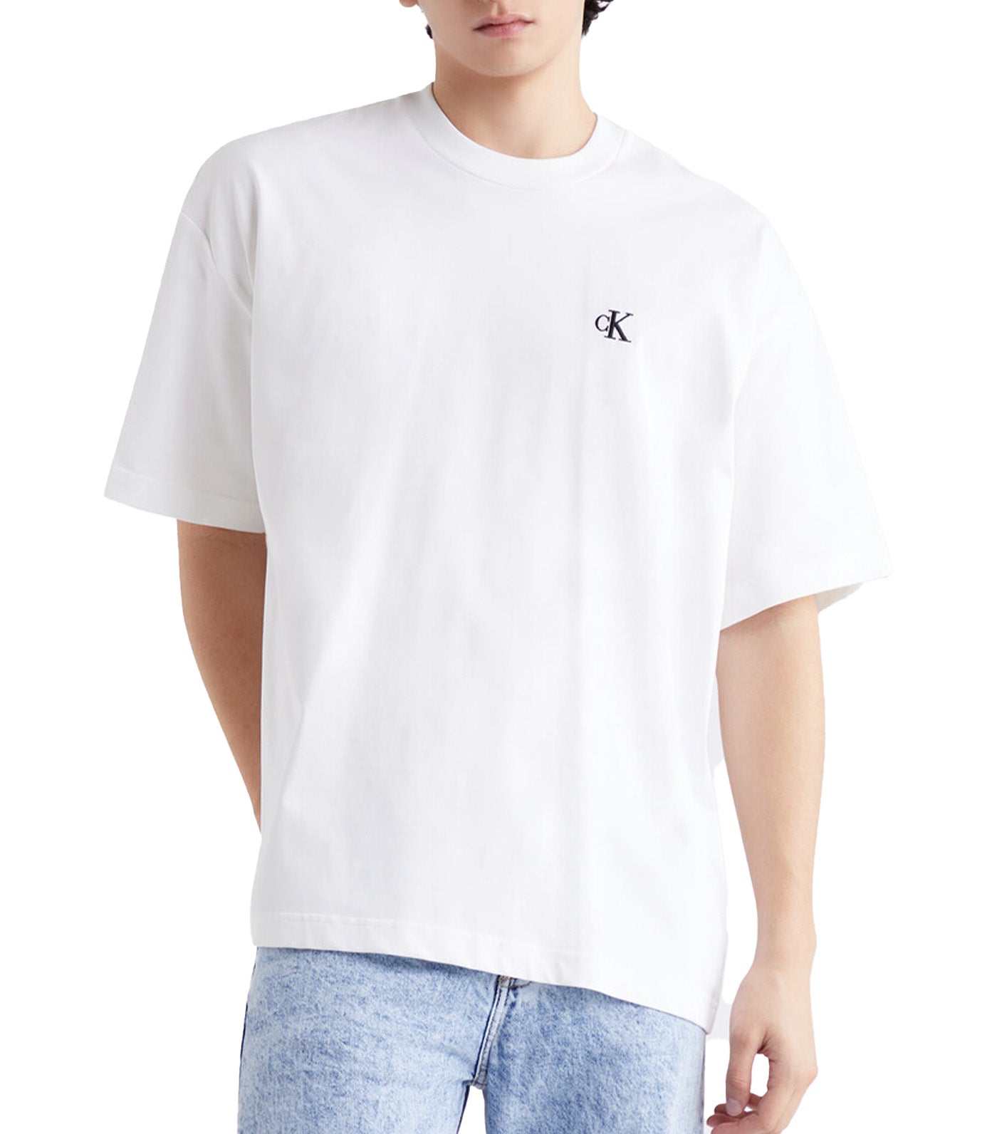 Unisex Organic Cotton Logo Tee Bright White