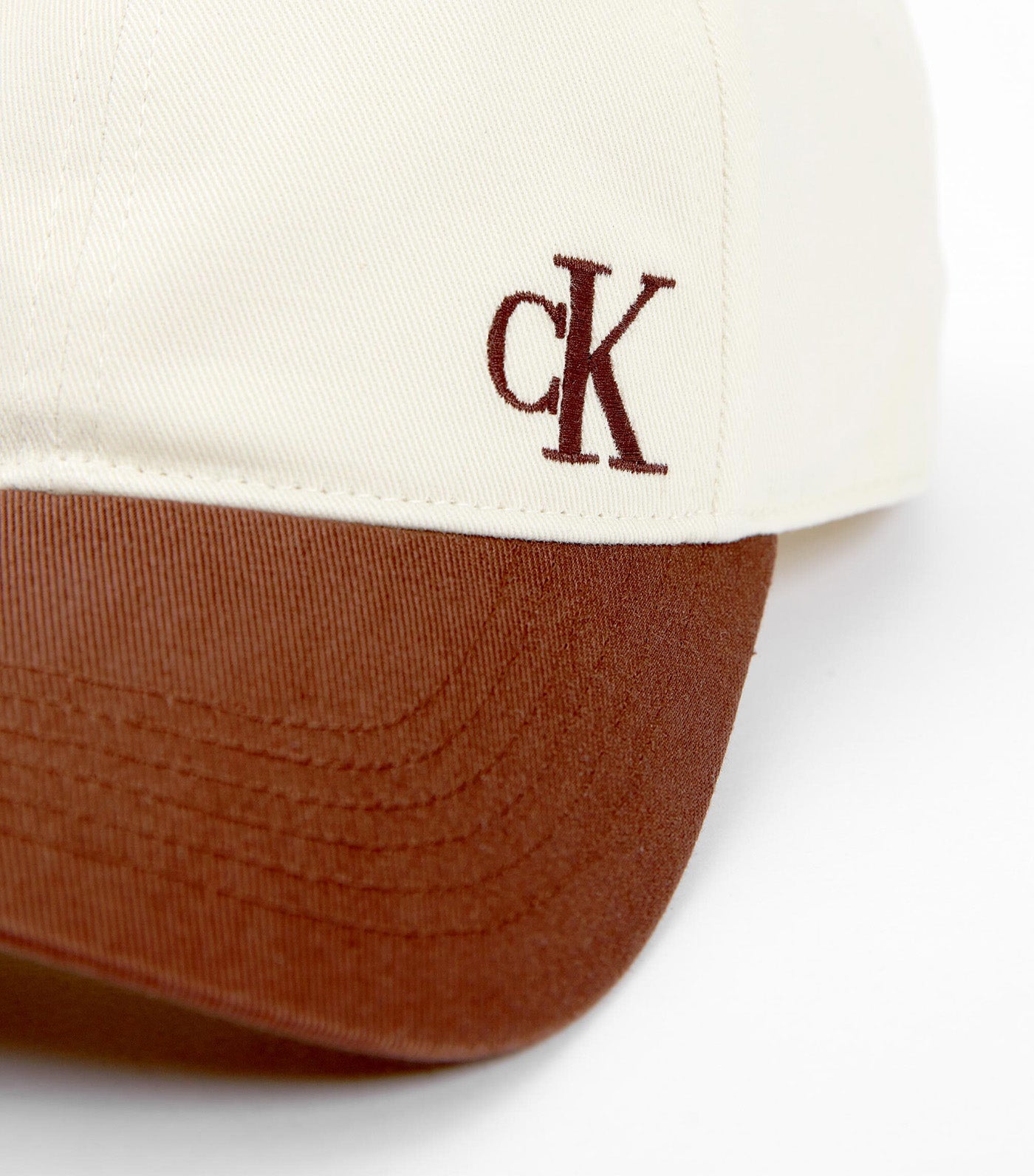 Monogram Color Block Cap Chocolate Fondant