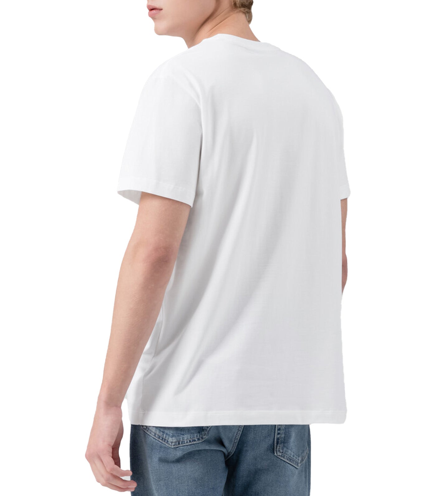 Regular Fit Institutional Logo Stretch T-Shirt Bright White