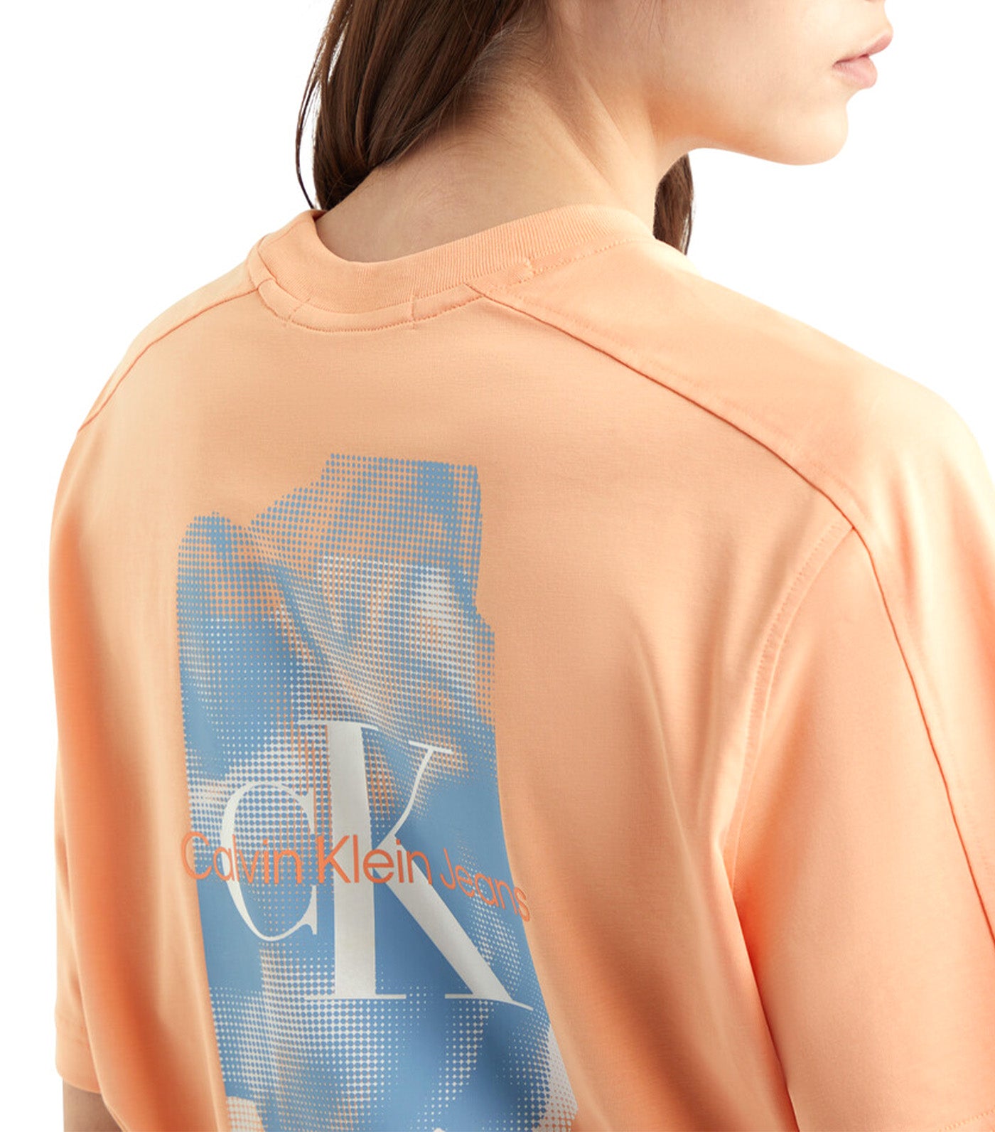 Cooling Boyfriend Fit Graphic T-Shirt Peach