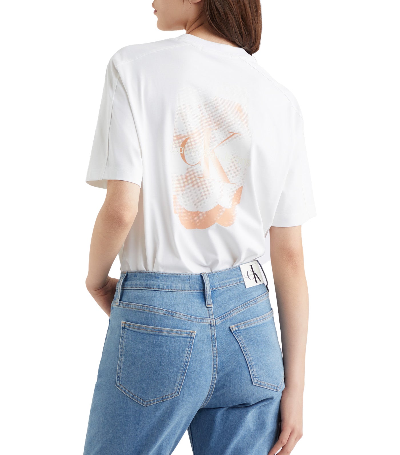 Cooling Boyfriend Fit Graphic T-shirt Bright White