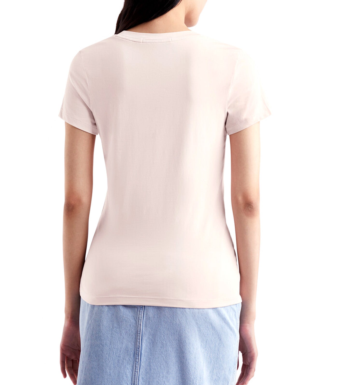 Shrunken Institutional Slim T-Shirt Sepia Rose