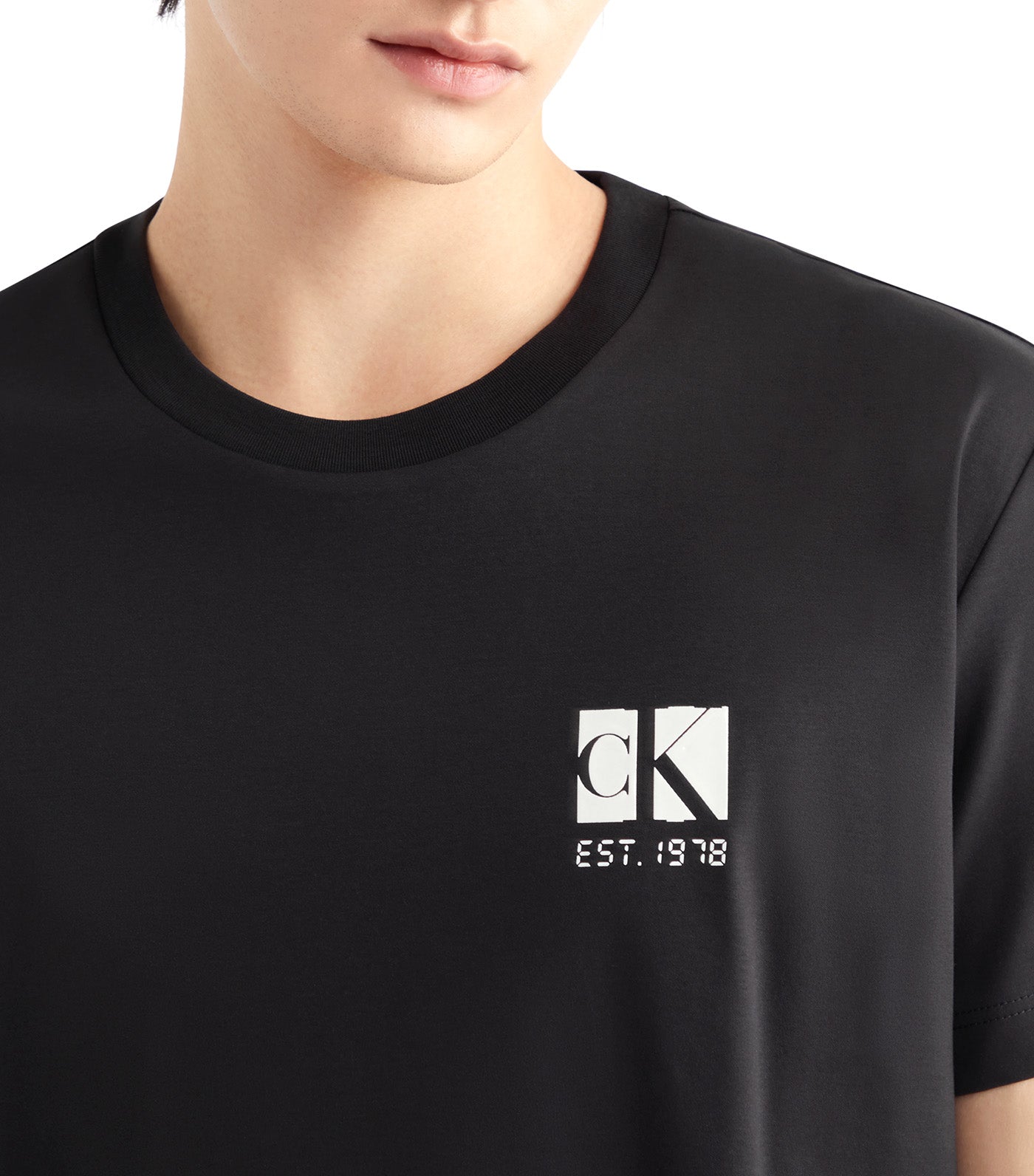 Seasonal Monogram Mercerized Cotton T-Shirt Black