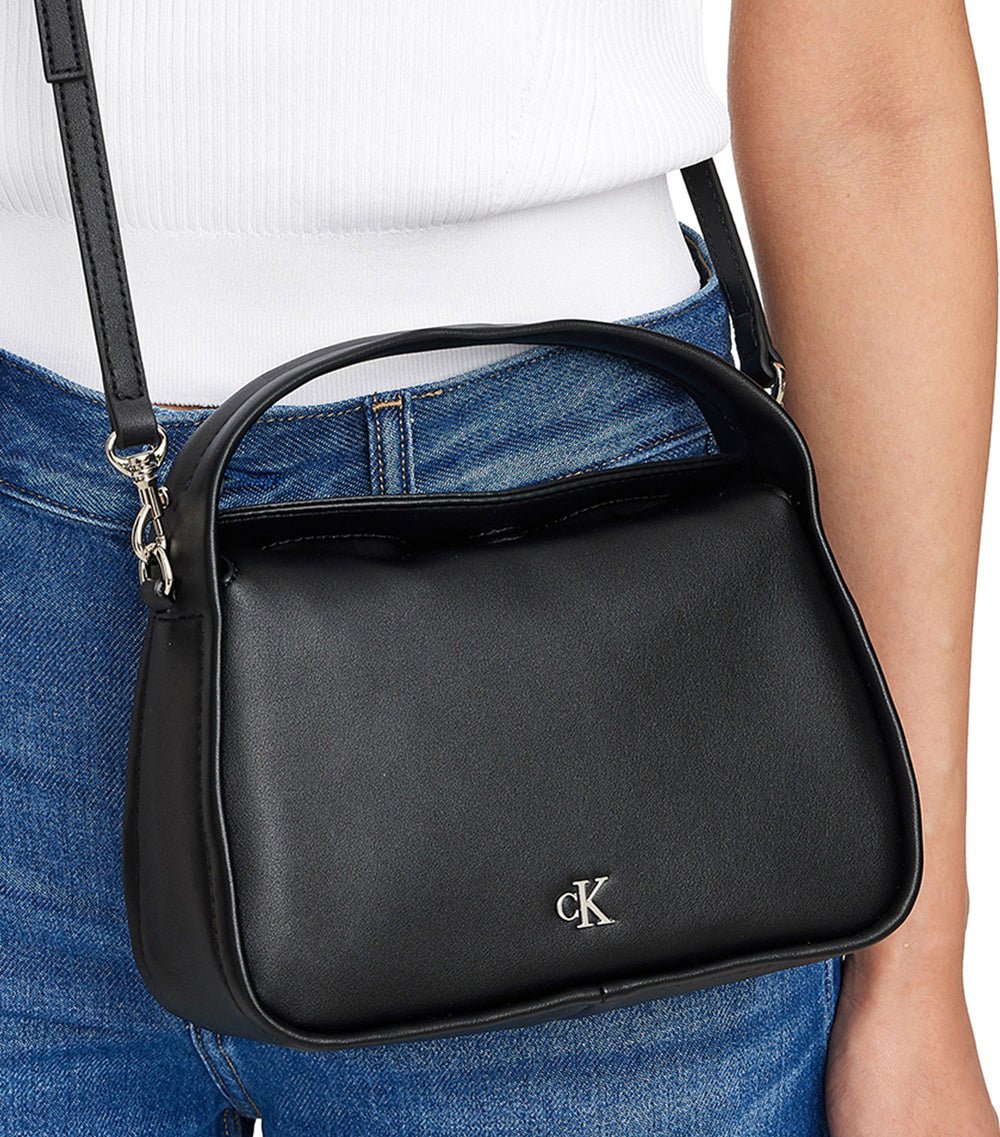 Calvin Klein Metal Monogram Mini Block Bag Black | Rustan's