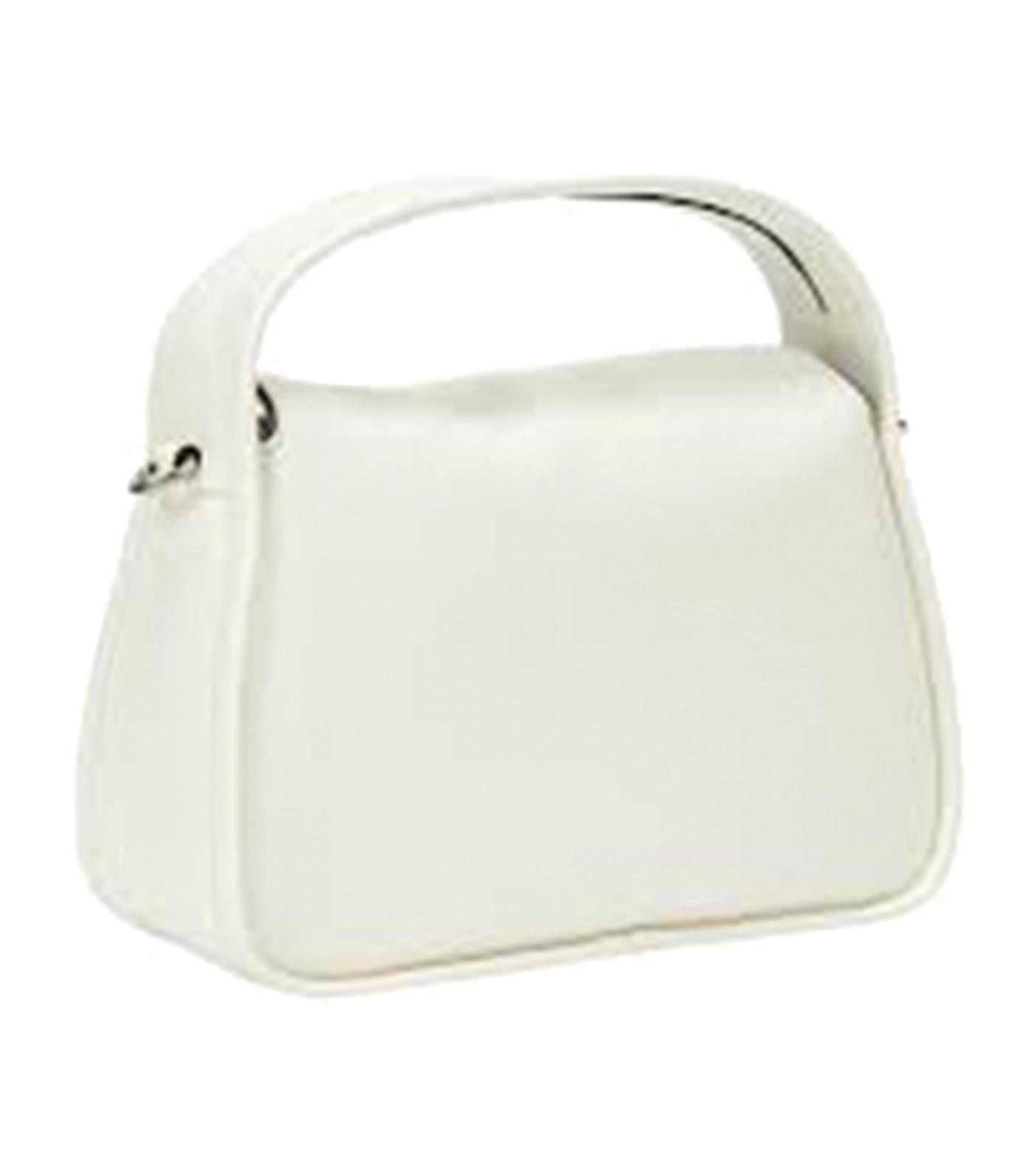 Metal Monogram Mini Block Bag Ivory