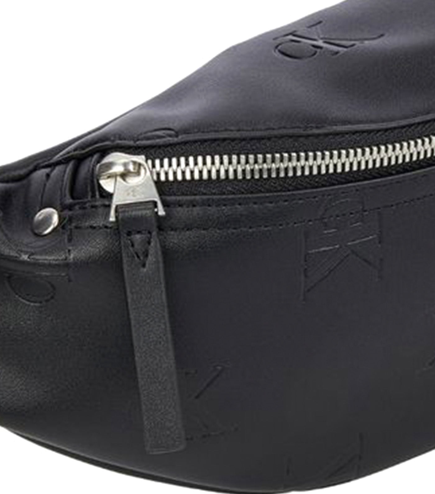 Embossed Monogram Waist Bag Black