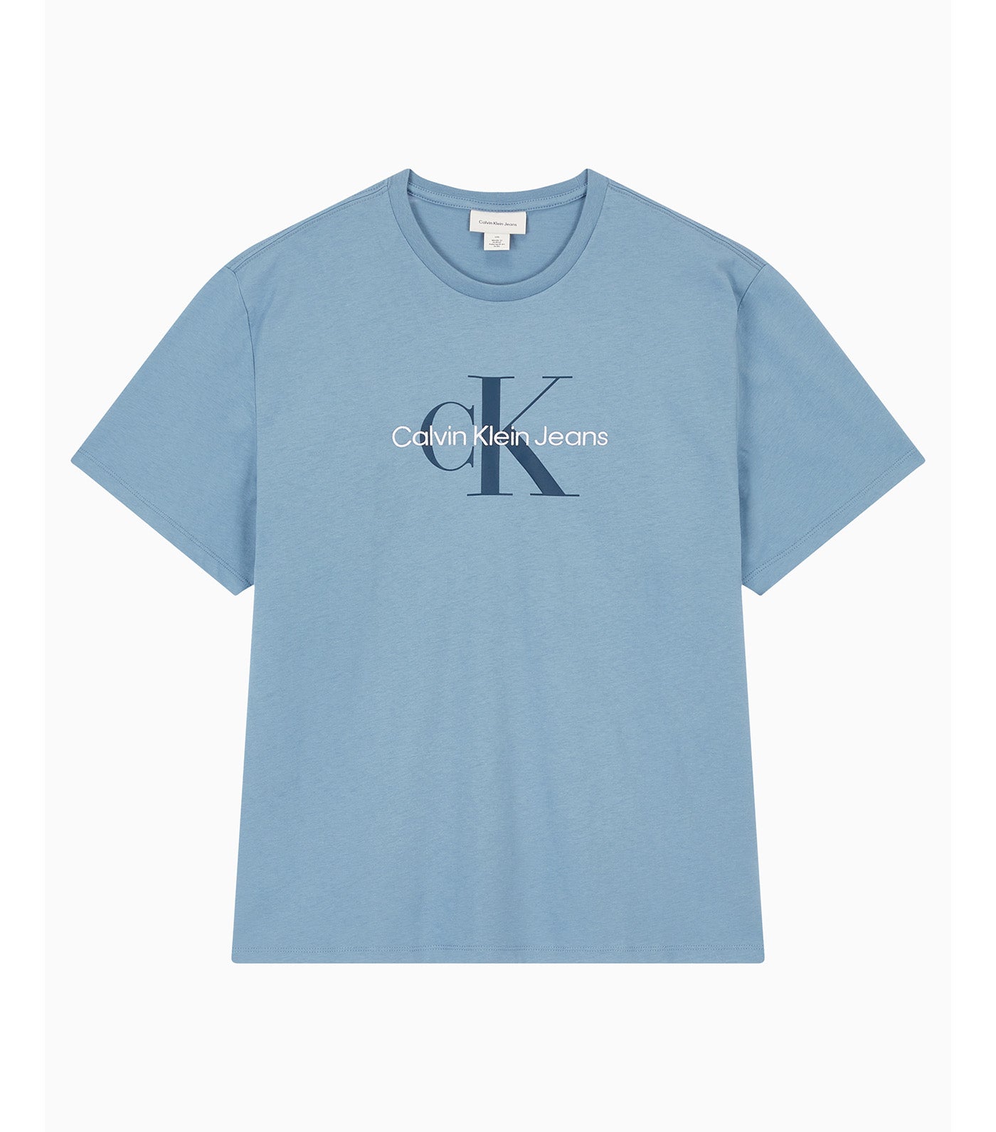 Monogram Logo Graphic Classic Crewneck T-Shirt Windward Blue