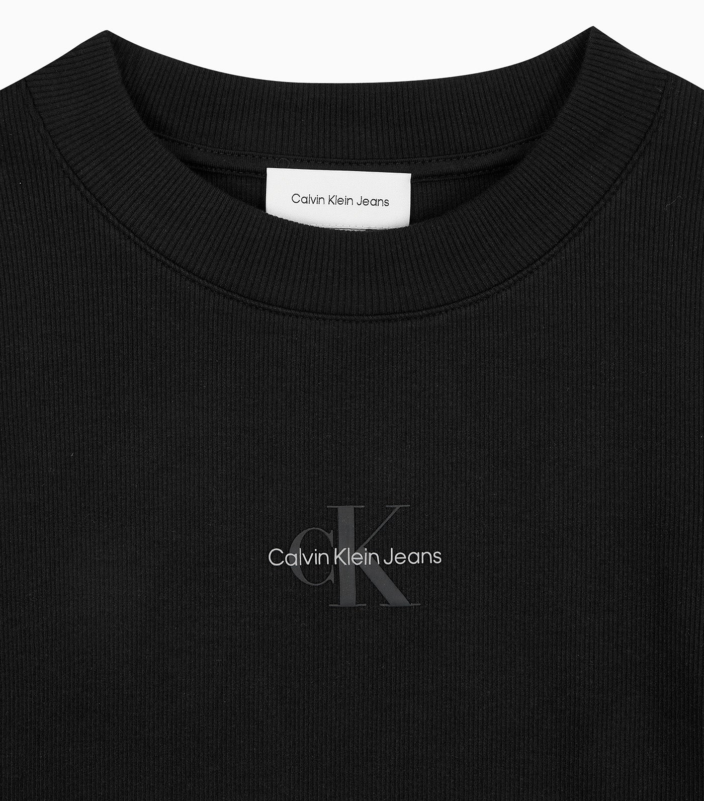 Calvin Klein Jeans Long Sleeves Monogram Baby Tee Black