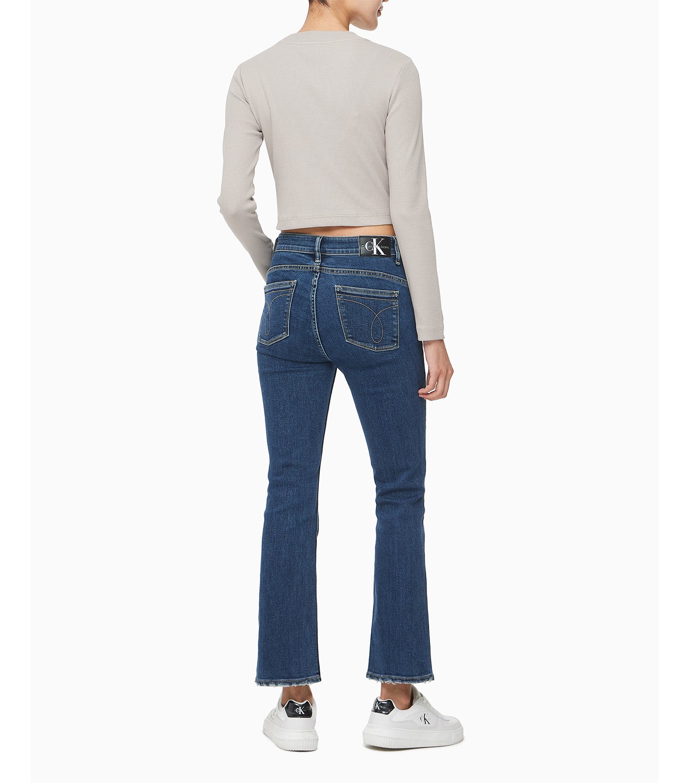 Calvin Klein Jeans Long Sleeves Monogram Baby Tee Goat