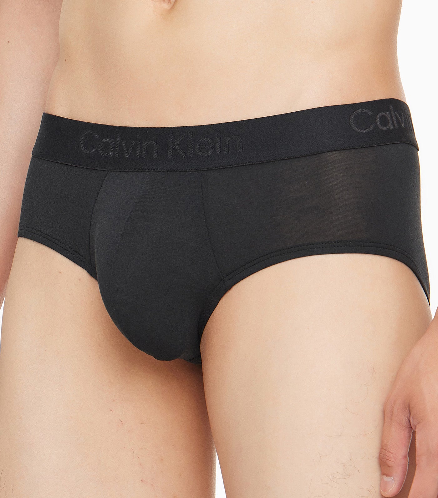 Silk Knit Hipster Briefs Black