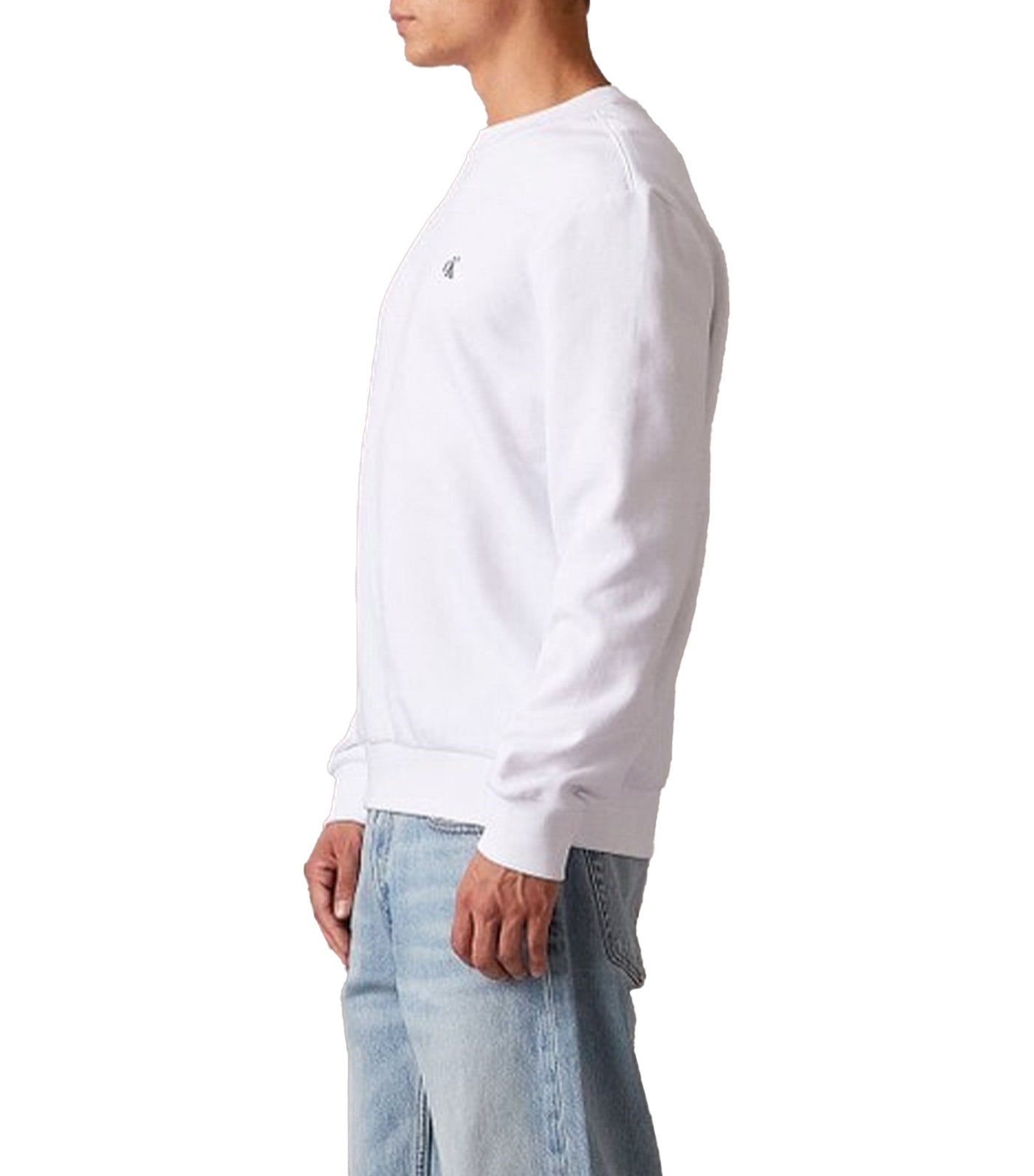 Archive Logo Fleece Crewneck Sweatshirt White