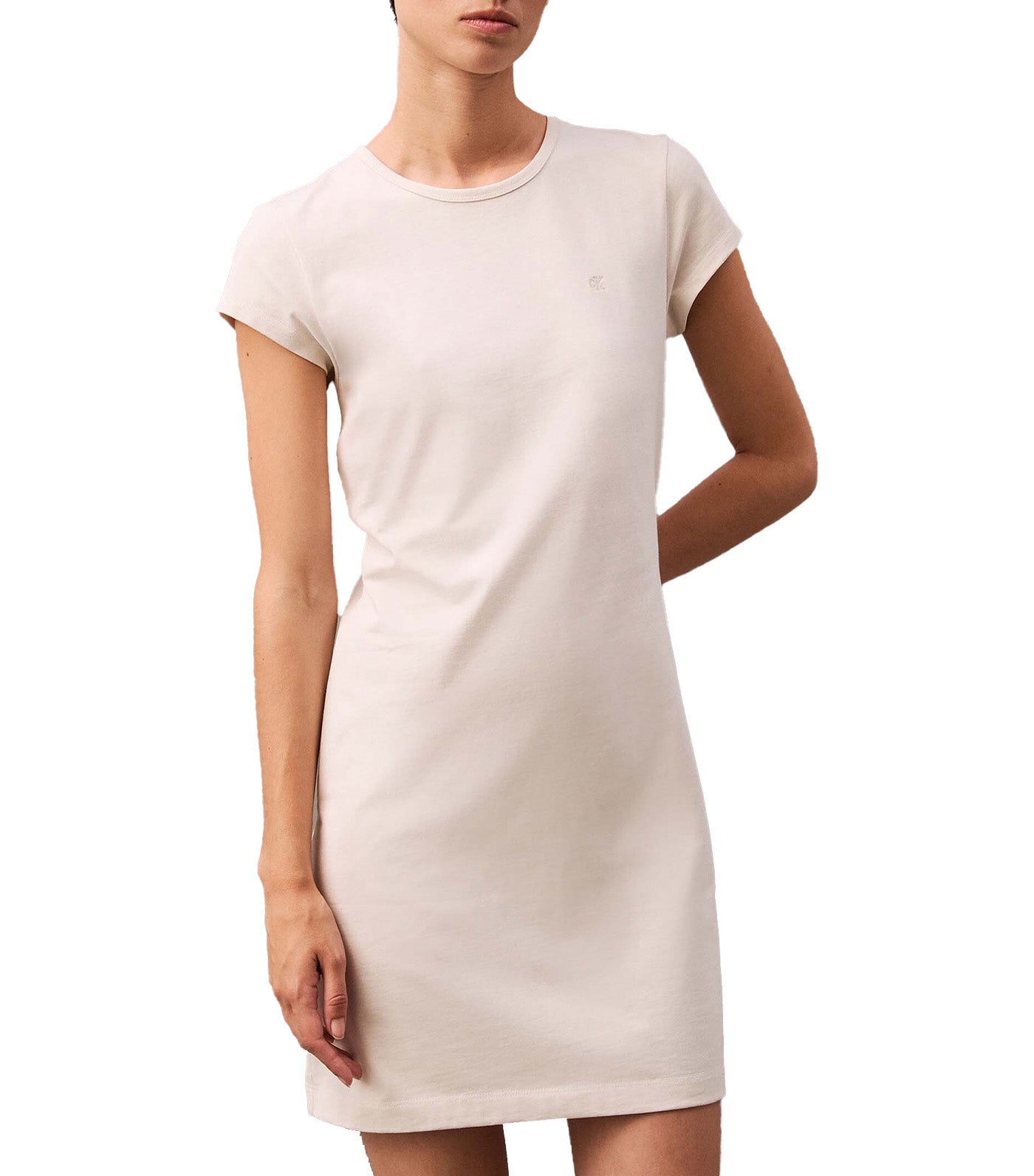 [カルバンクライン] CK Archives Logo Short Sleeve Dress ★★ Calvin Klein Archive Logo Baby T-Shirt Dress Chalk | Rustan's
