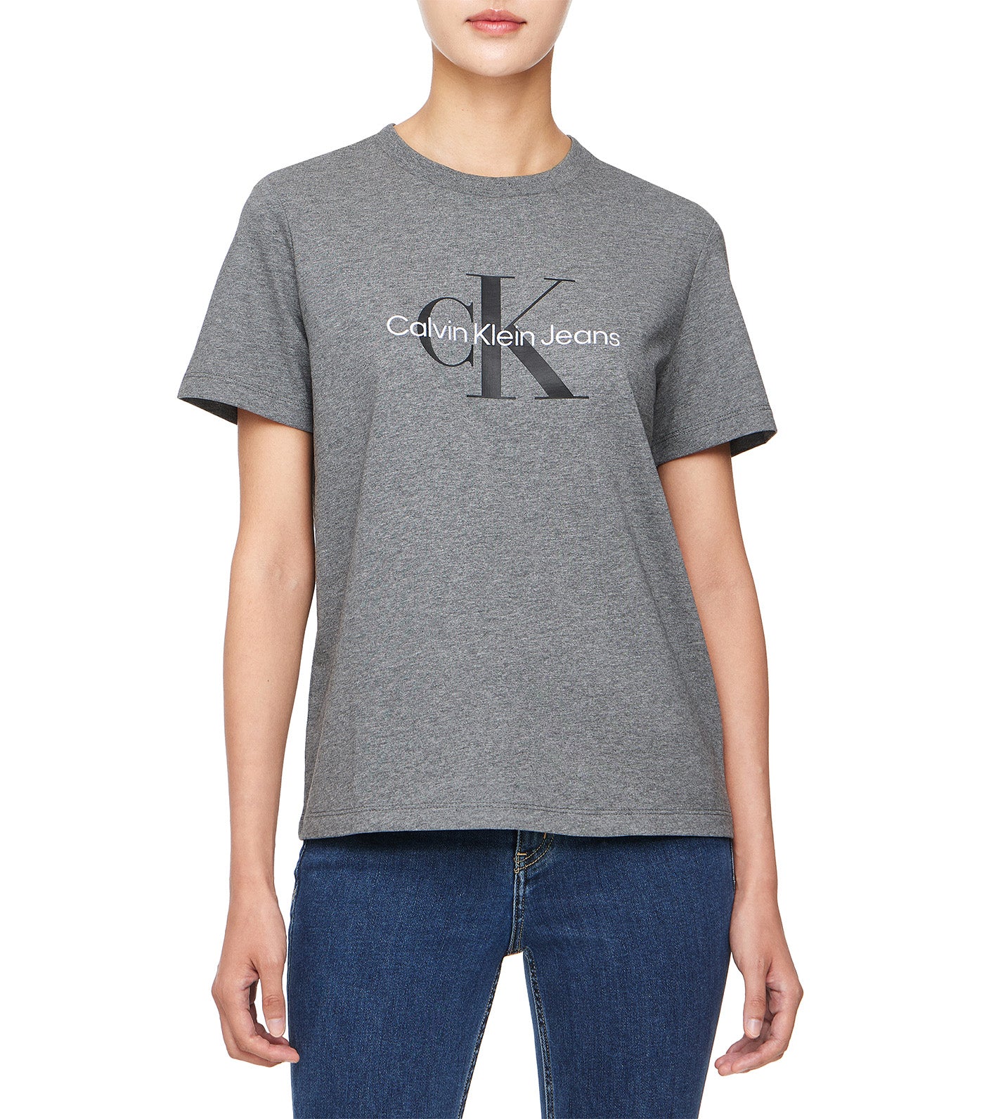 Monogram T-Shirt Med Gray Heather