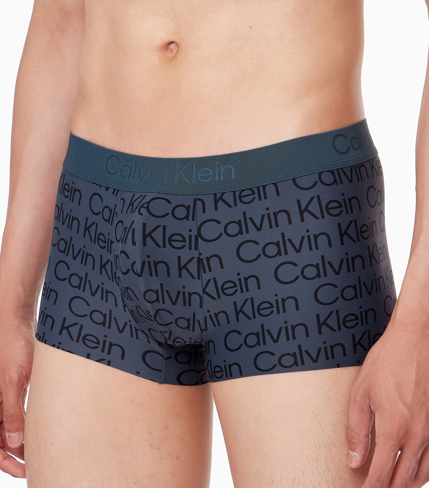 Underwear Low Rise Trunk Blue Gray