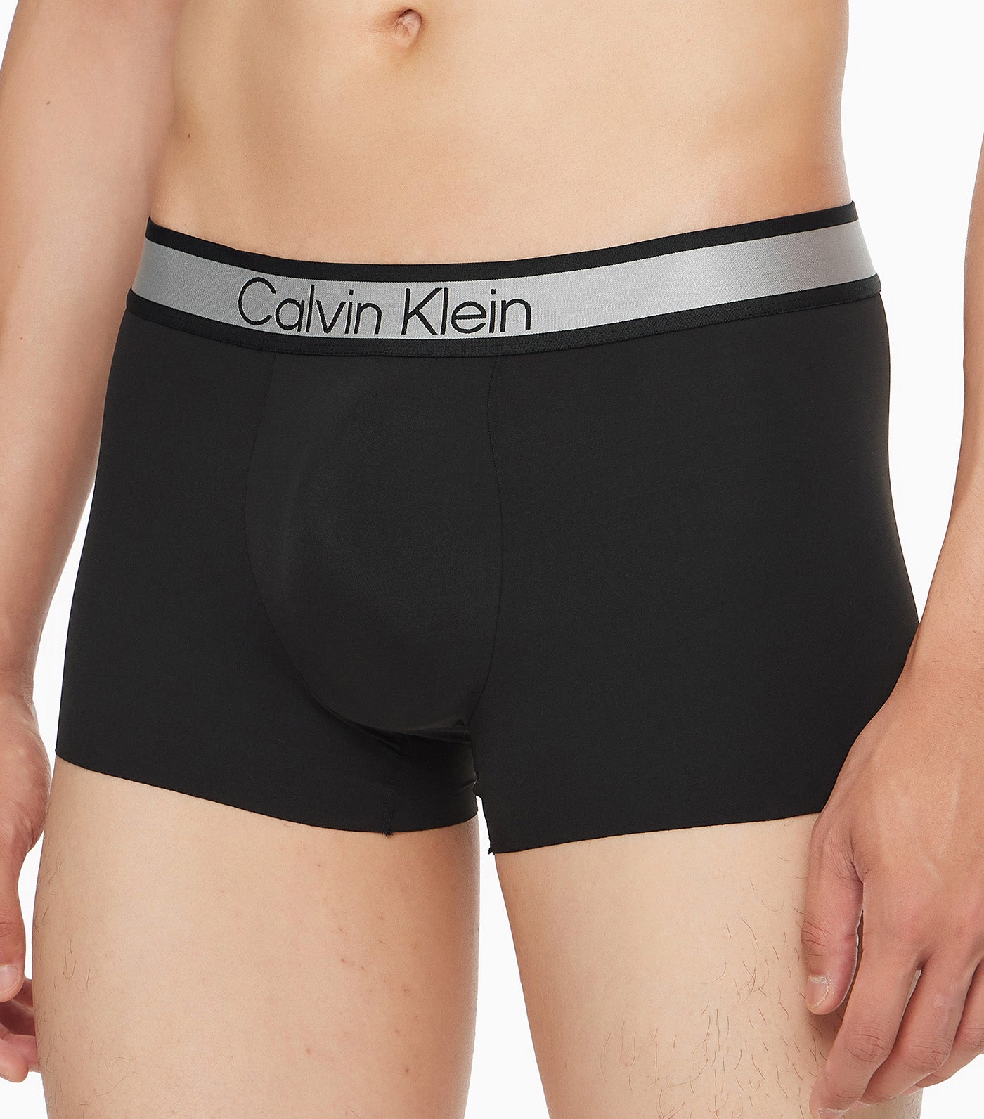 Underwear Low Rise Trunk with Metallic Band Black