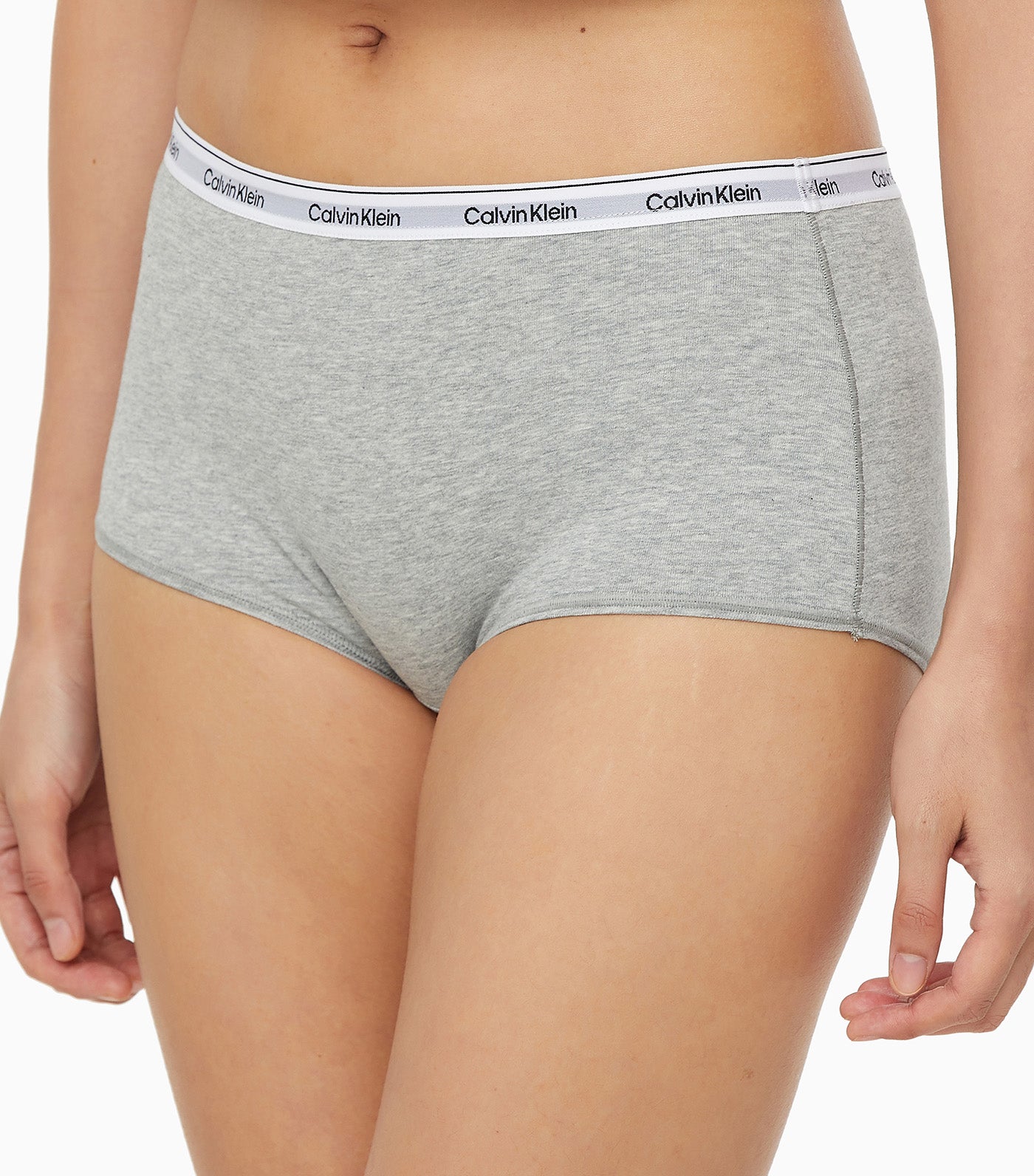 Modern Logo Boyshort Gray