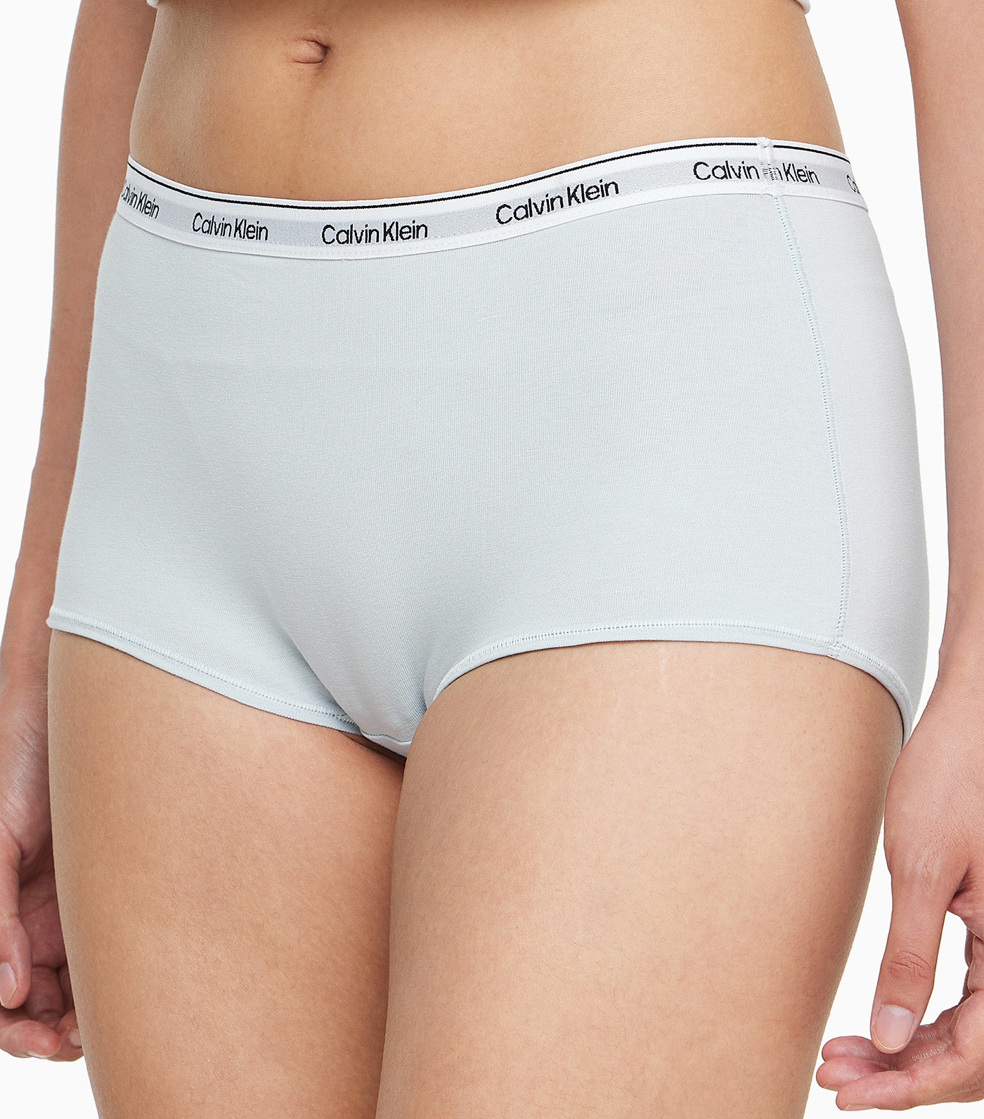 Modern Logo Boyshort Light Blue