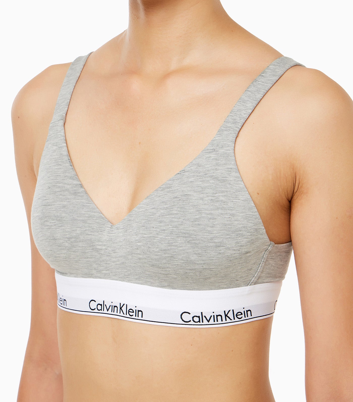 Modern Cotton Lift Bralette Gray