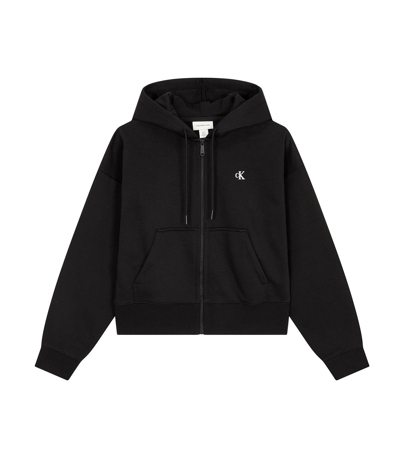 Archive Logo Fleece Zip Hoodie Black