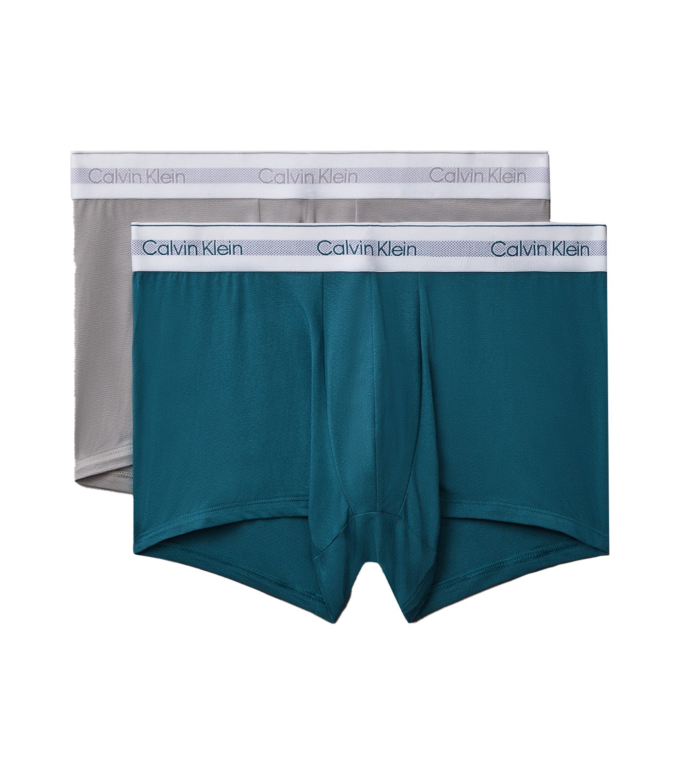 2 Pack Modern Cotton Stretch Trunks Slate Turquoise/Jura Gray