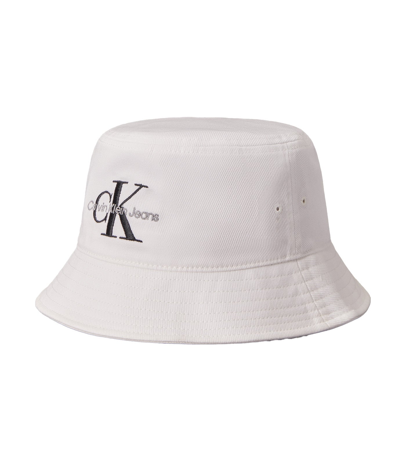 Monogram Logo Bucket Hat Bright White