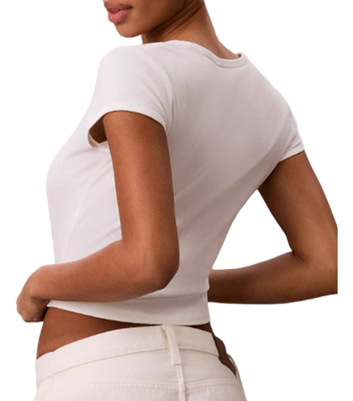 Pride Slim Scoop Tee White