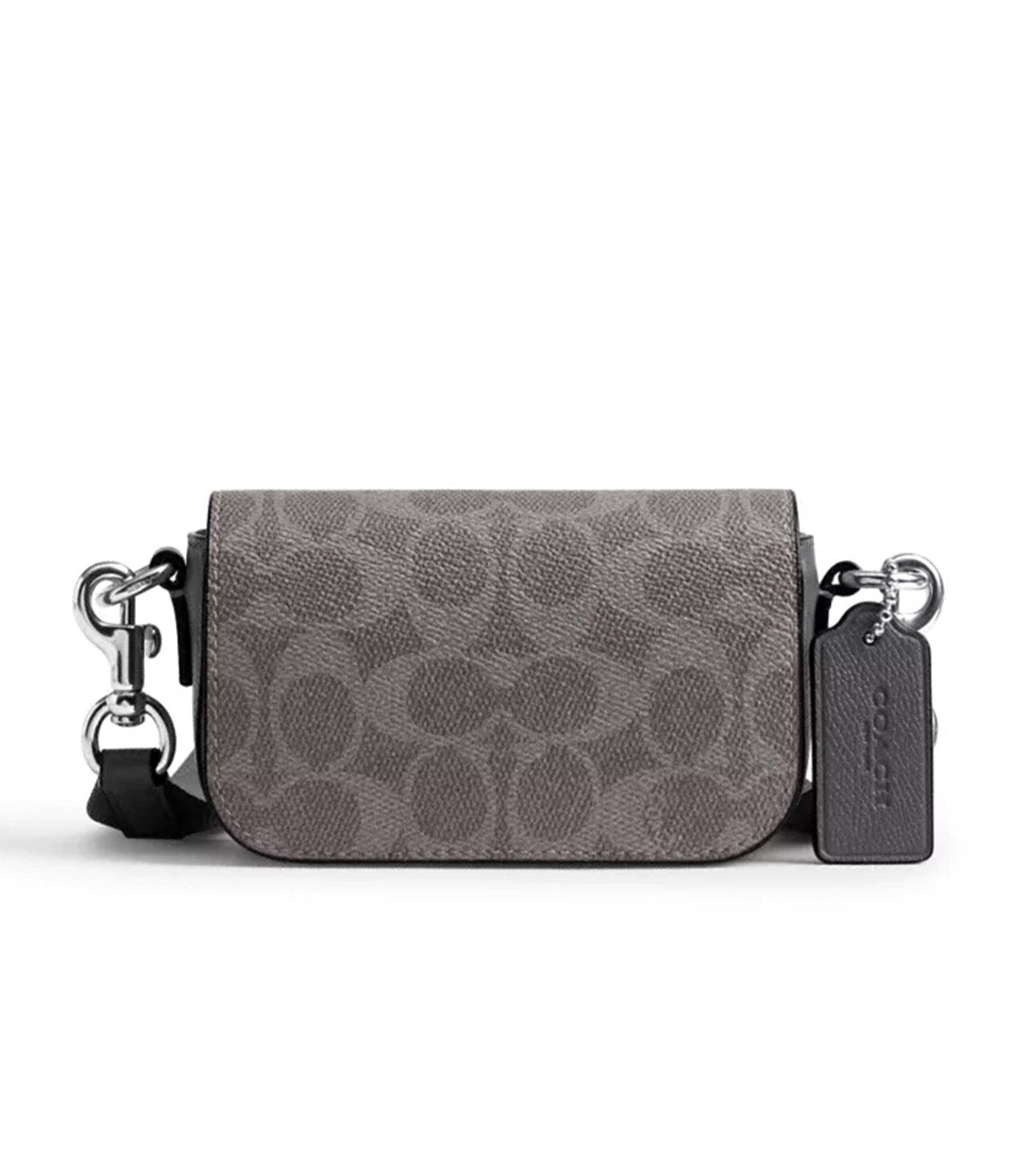 Flap Crossbody Bag Gray Signature