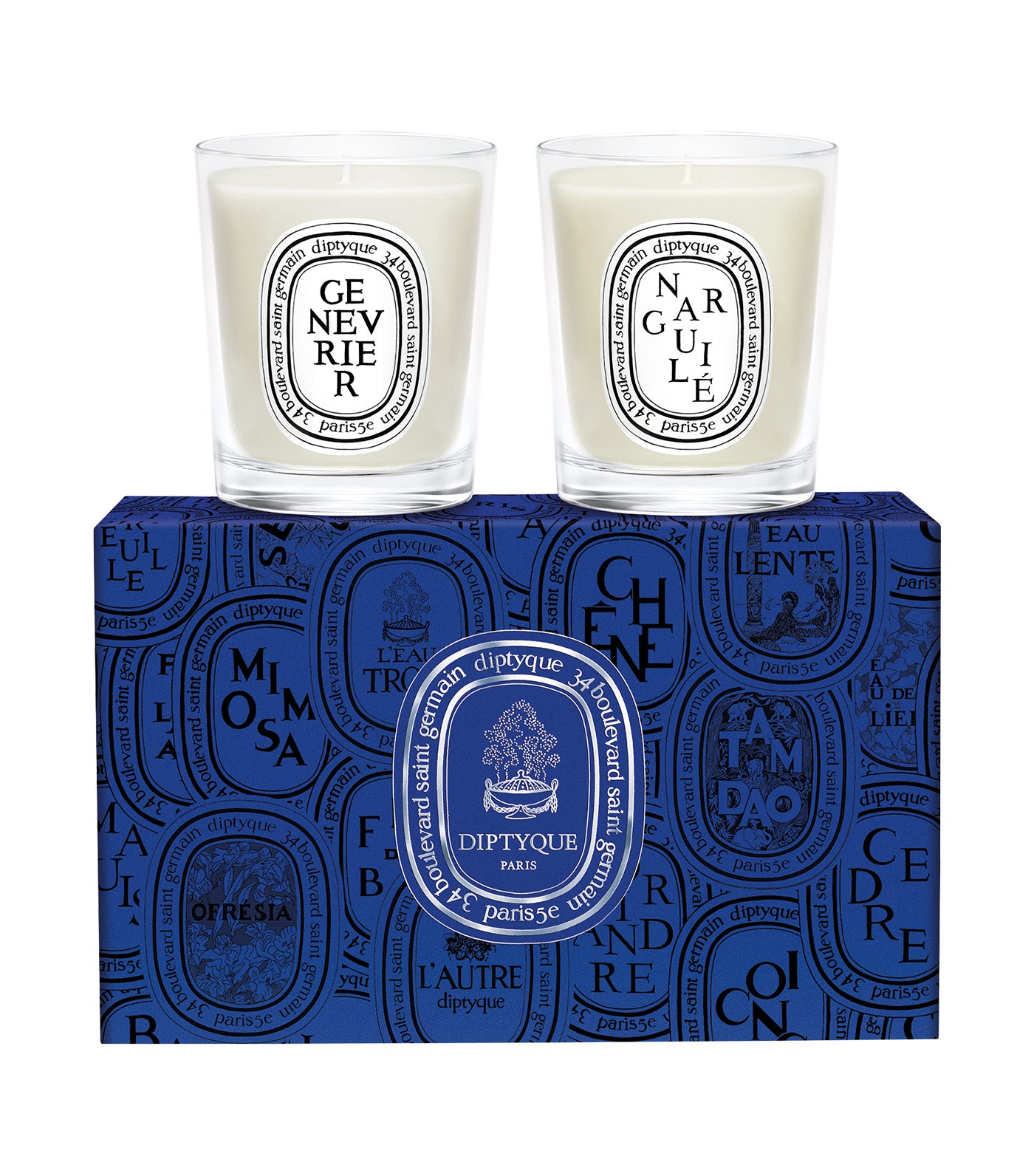 Narguilé & Genévrier: Set of 2 Small Candles Limited Edition