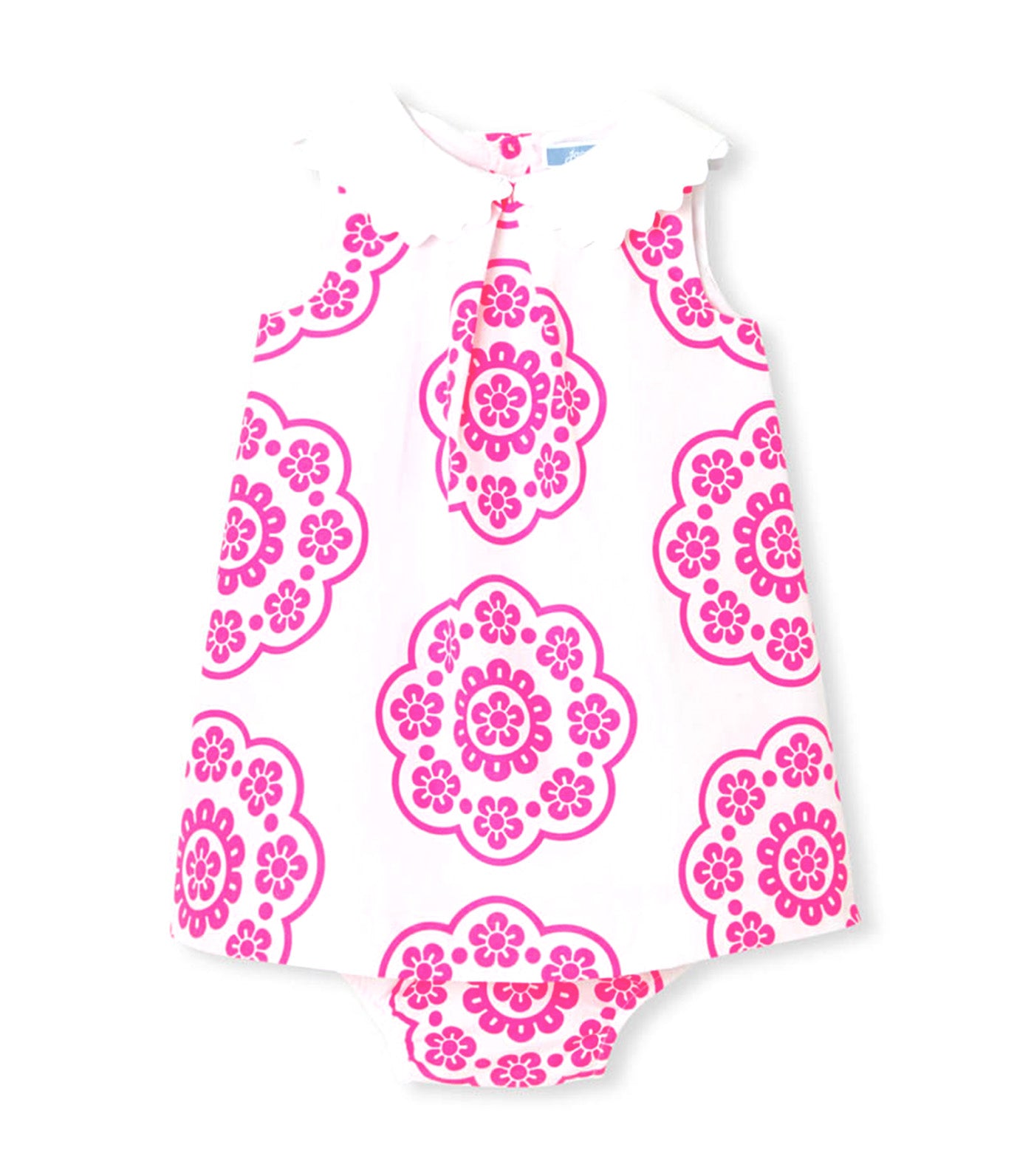 Coralie Dress White/Pink