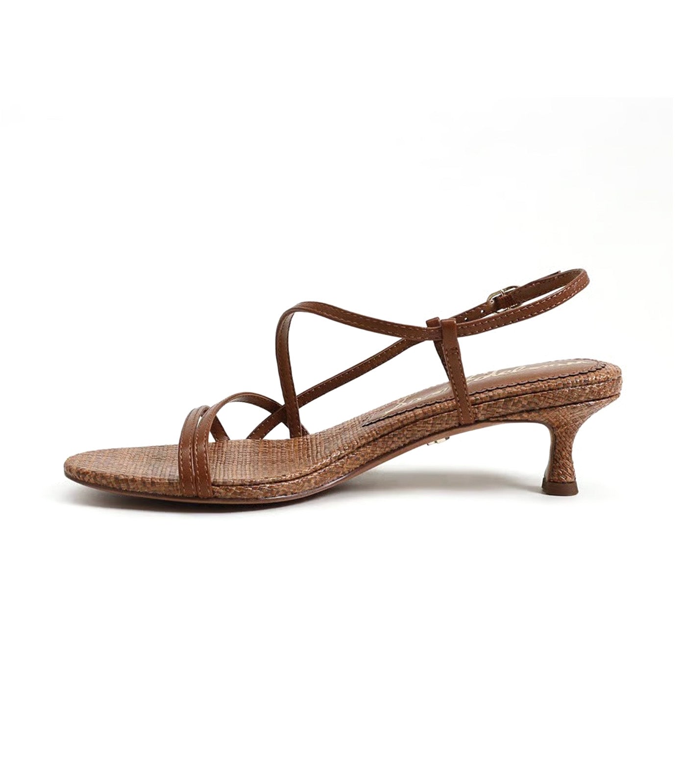 Sam Edelman Cora Kitten Heel Sandal Rich Cognac