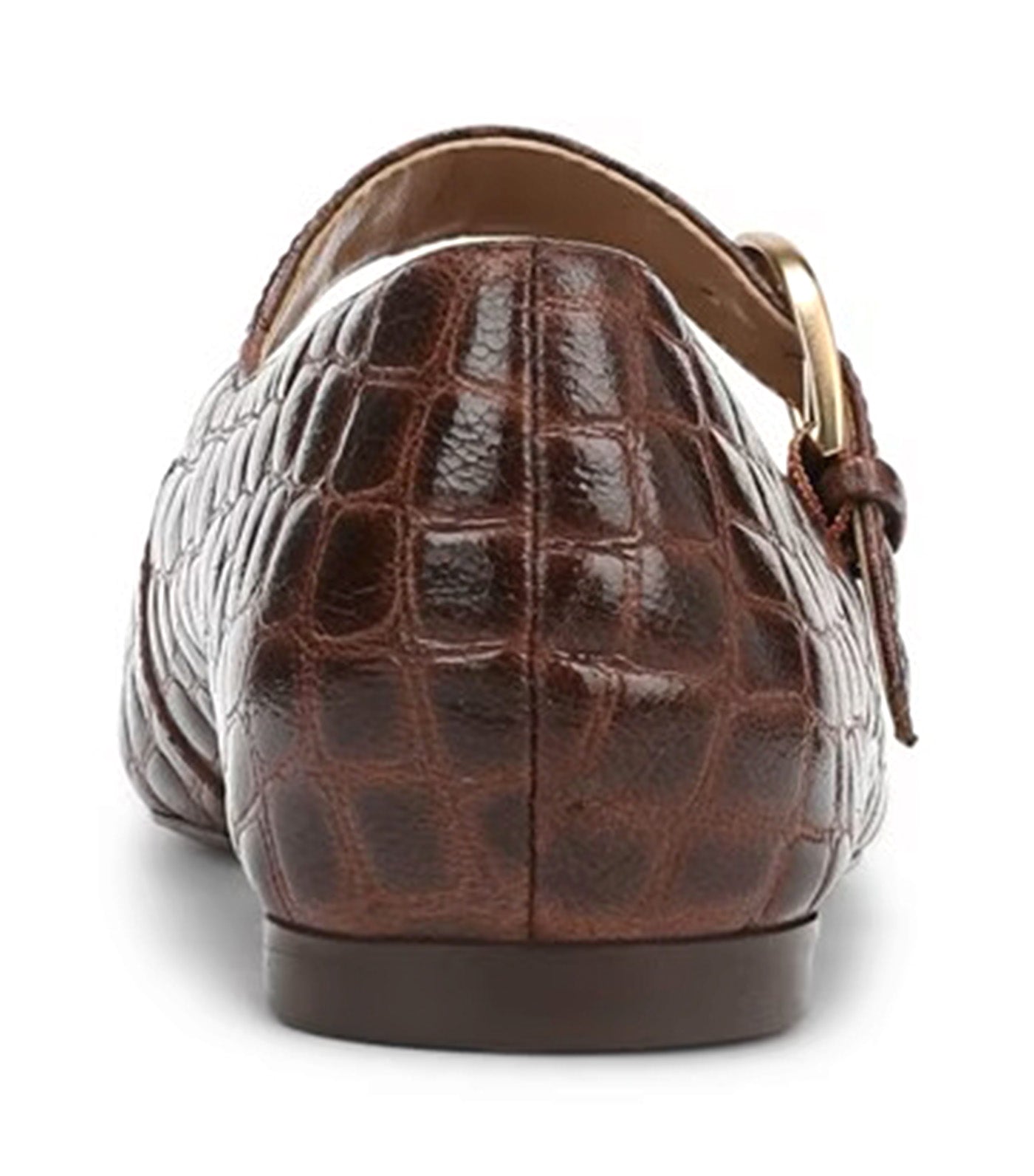 Naturalizer Cosmic Mary Jane Flat Cappuccino Croco Leather