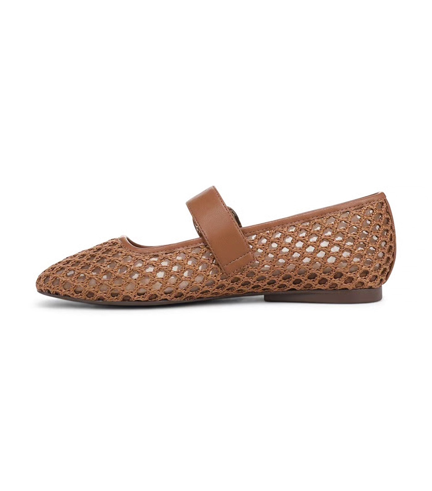 Naturalizer Cosmic Mary Jane Flat Walnut Brown Woven