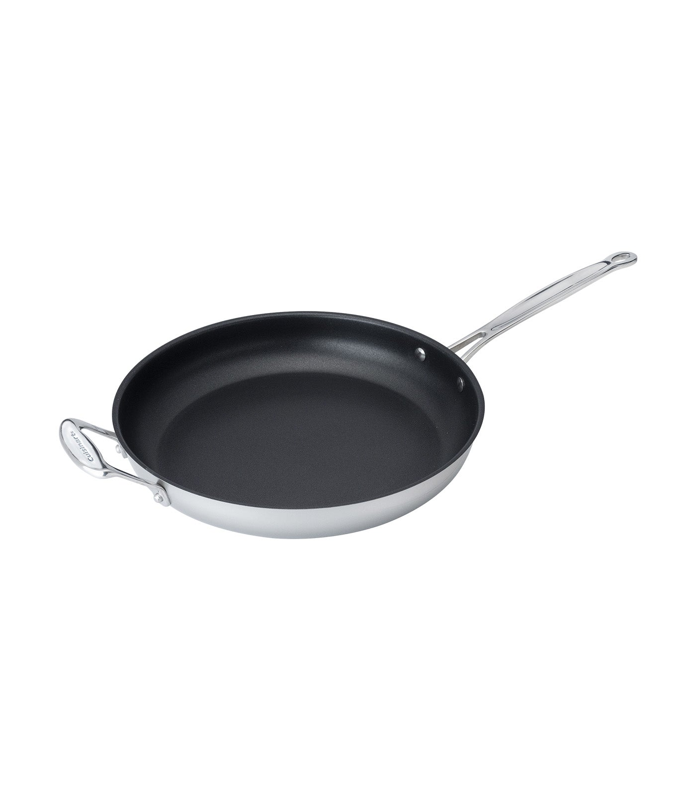 Nonstick Skillet with Helper Frosted Pearl 12in