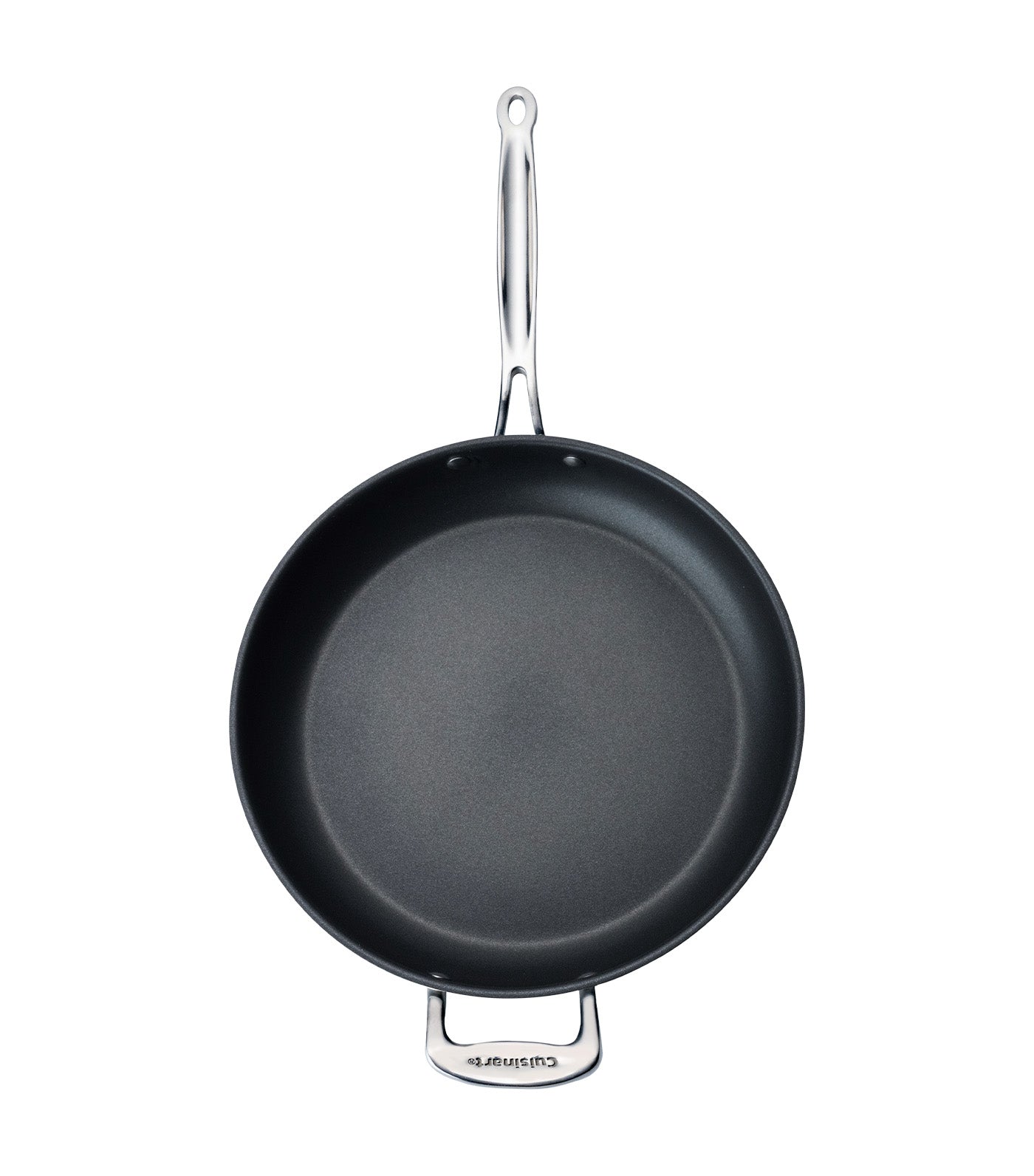 Nonstick Skillet with Helper Frosted Pearl 12in