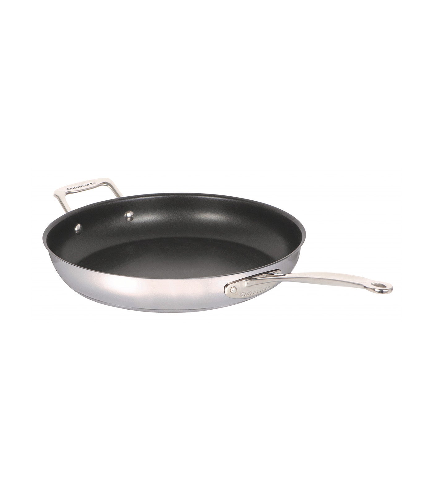 Nonstick Skillet with Helper Frosted Pearl 12in