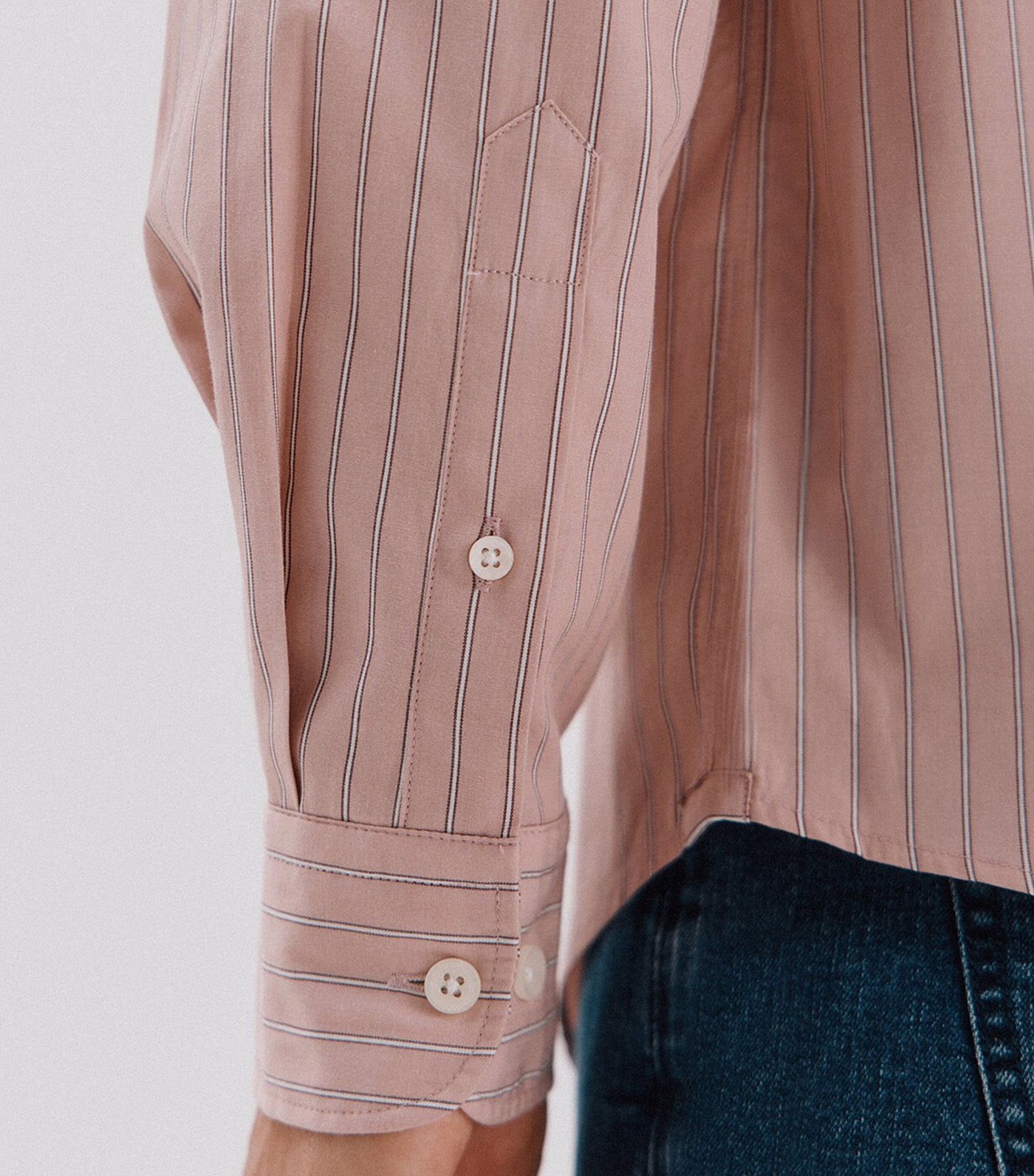 Striped Tencel Cotton Shirt