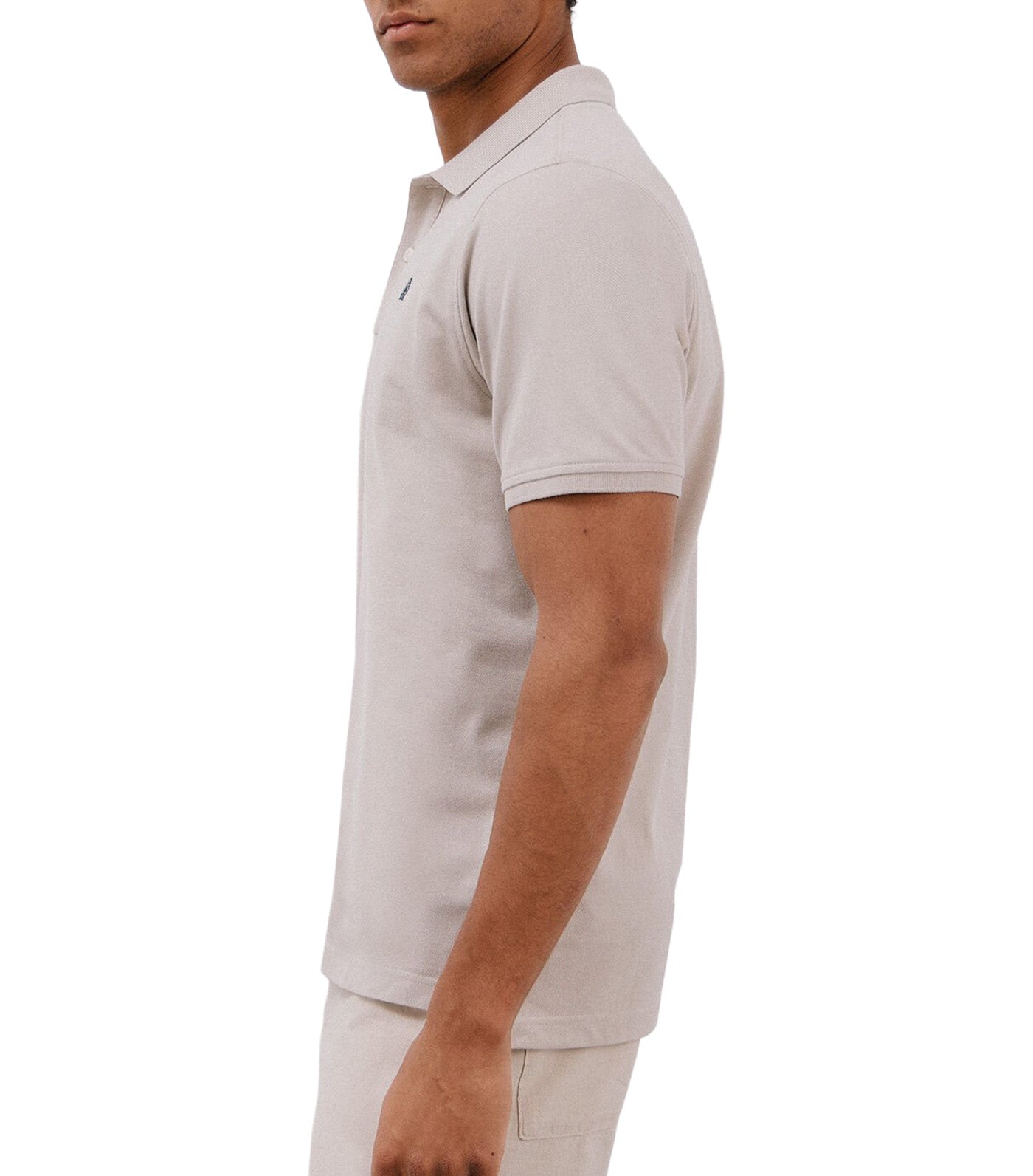 Cortefiel Basic Piqué Polo Shirt Beige