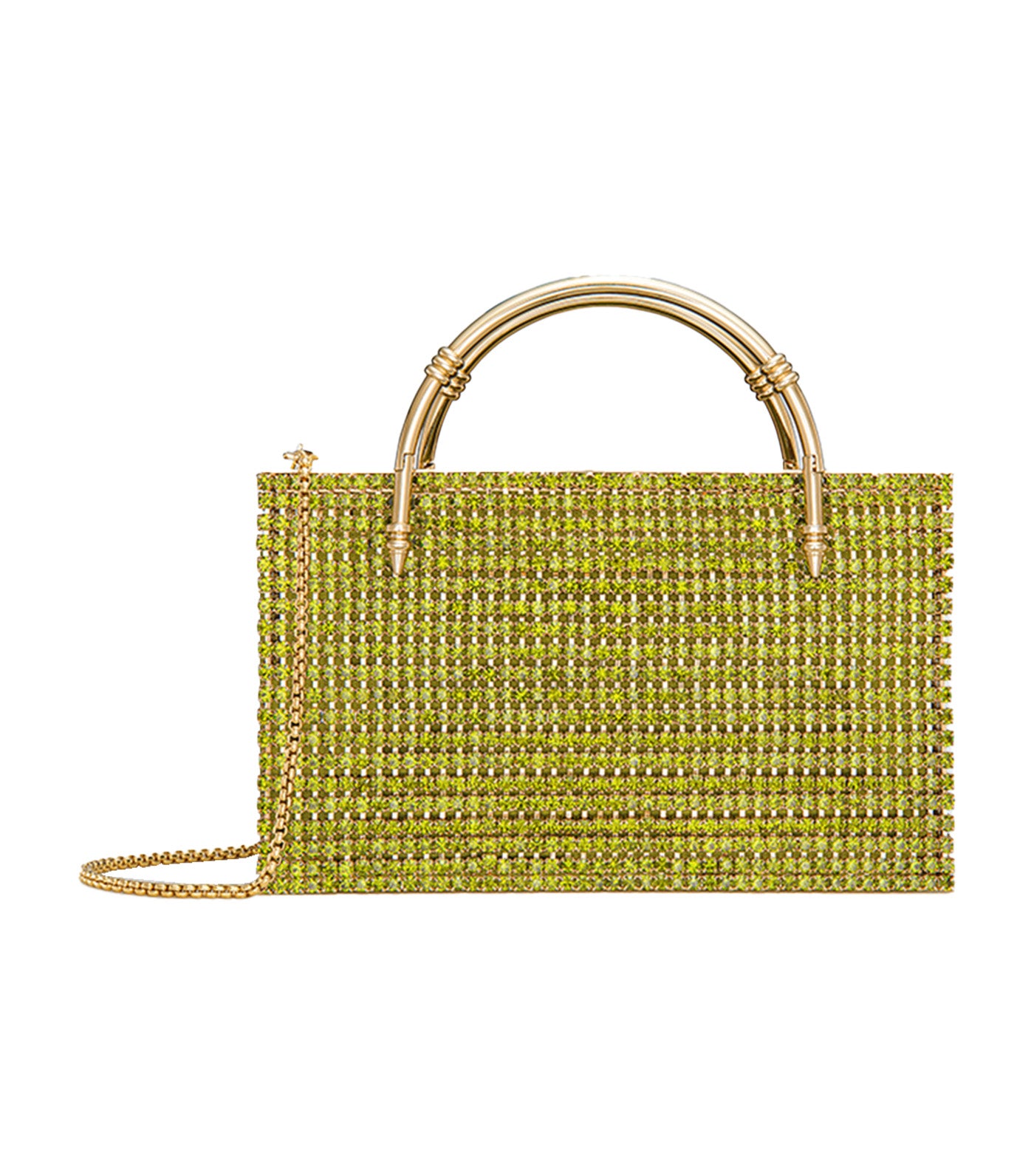 Cupchain Crystal Bag Olive-Gold