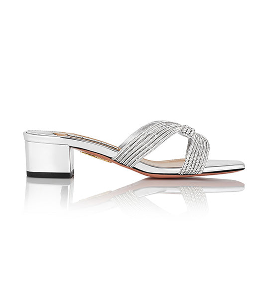 Crystal Muse Sandal 35 Silver