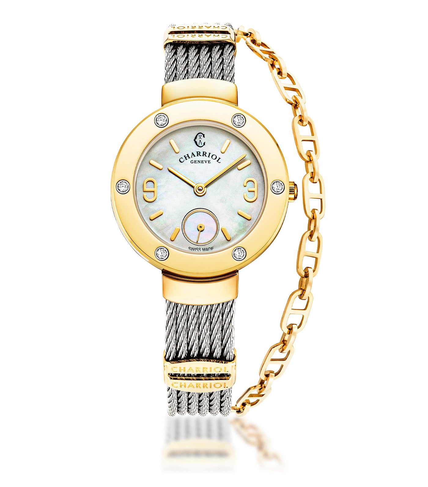 St. Tropez Icon 30mm Stainless Steel and Yellow Gold PVD