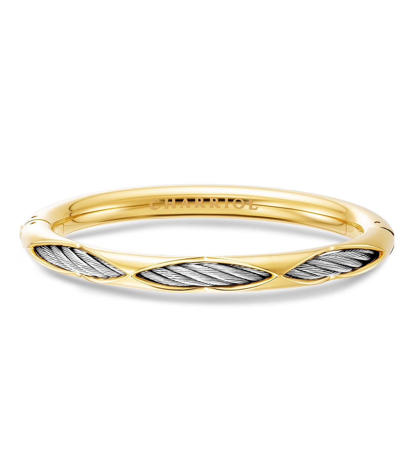 Celtic® Dream Bangle Stainless Steel and Yellow Gold PVD