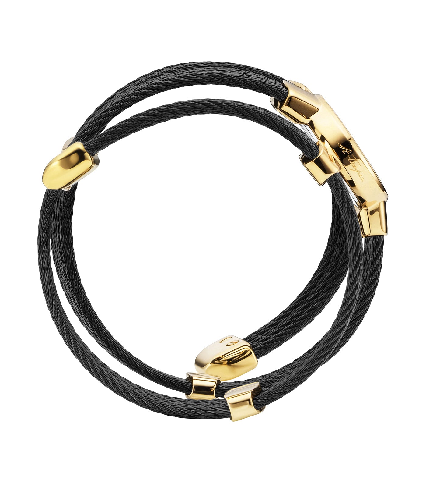 Twist Watch Black And Yellow Gold