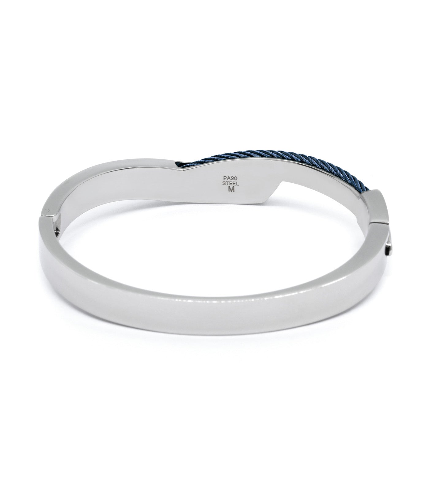Shoreline Bangle Silver and Blue