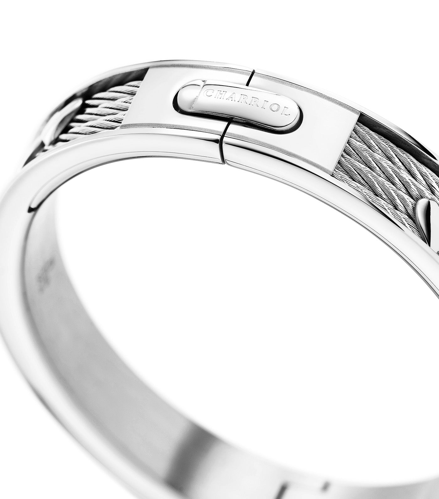 Charriol Forever Hearts Bangle Silver S