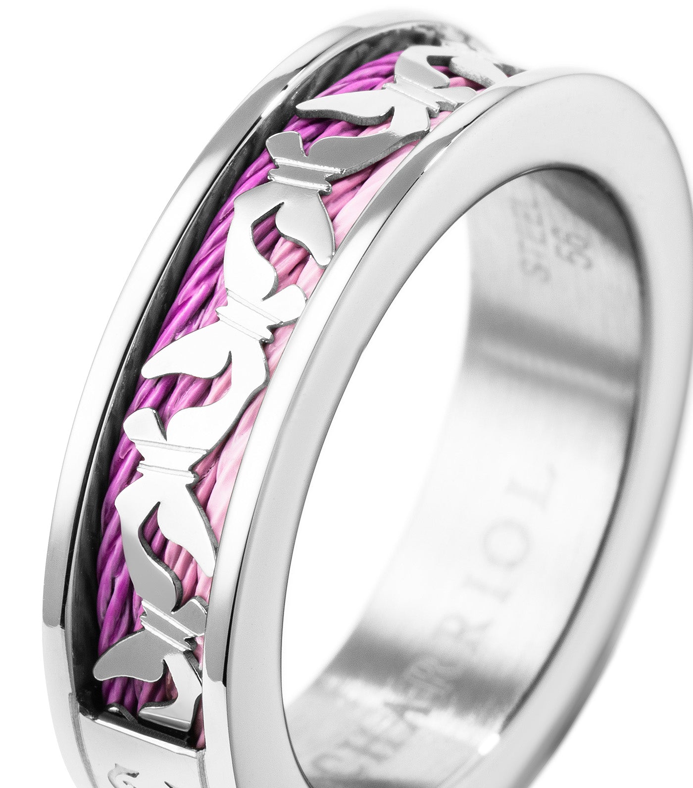 Forever Butterfly Ring Silver and Purple