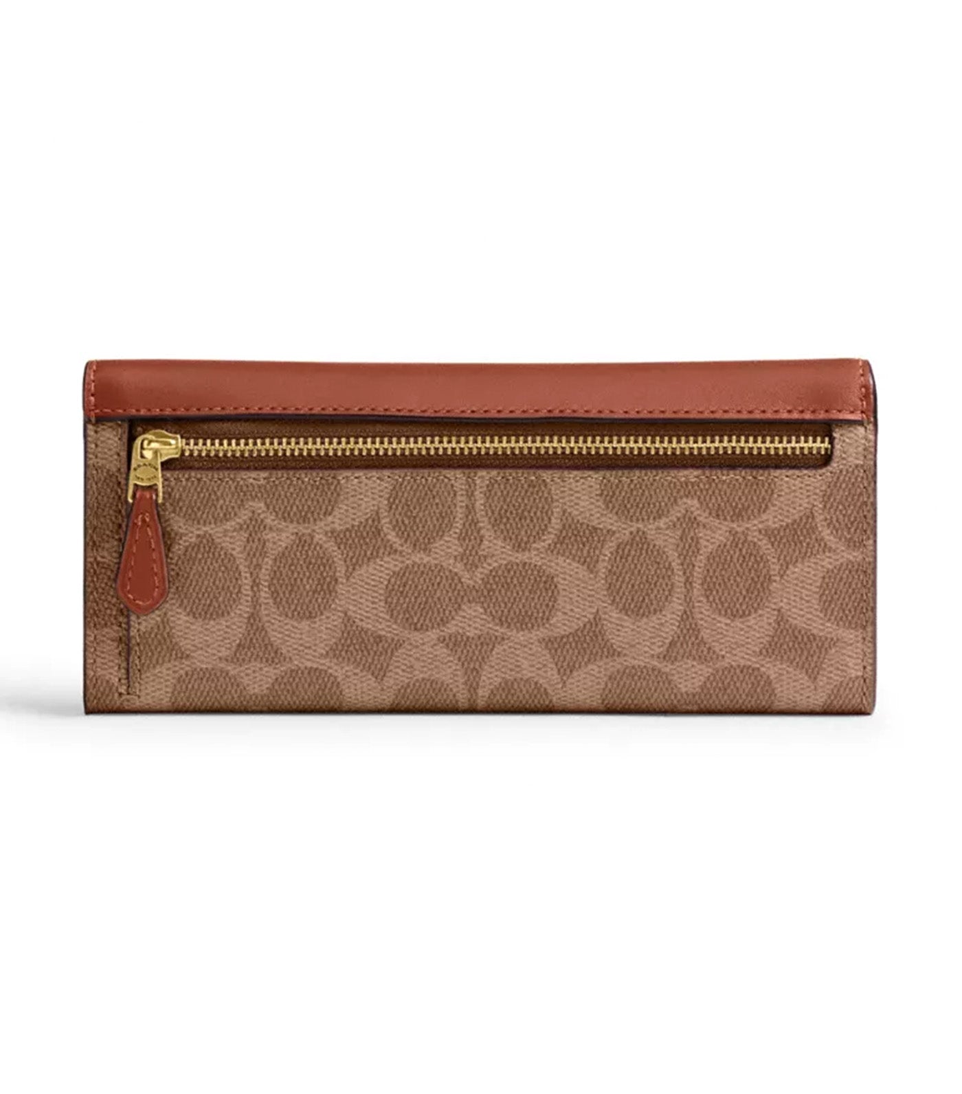 Mila Long Flap Wallet Tan Caramel