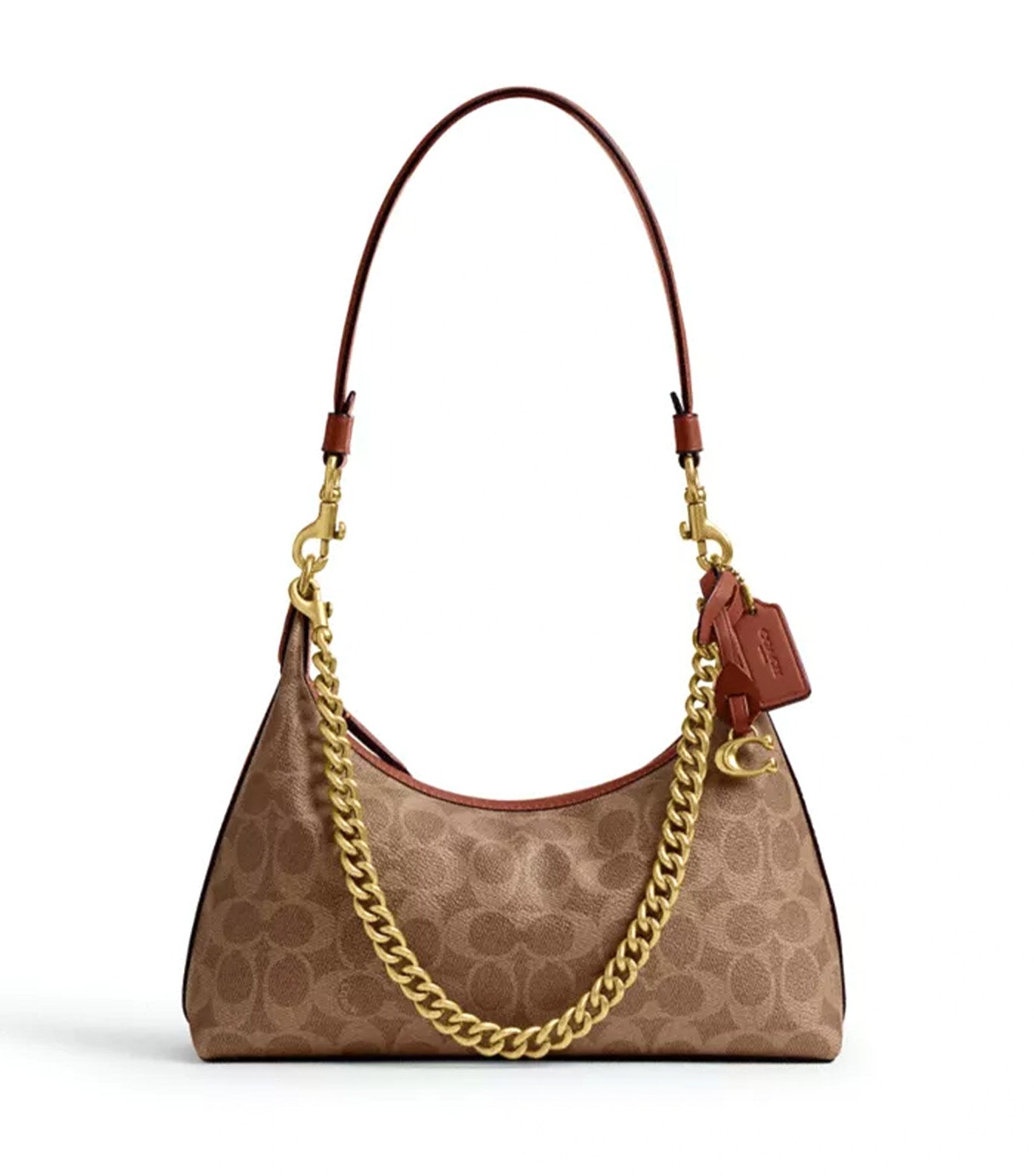 Juliet Shoulder Bag 25 in Signature Canvas Tan Caramel